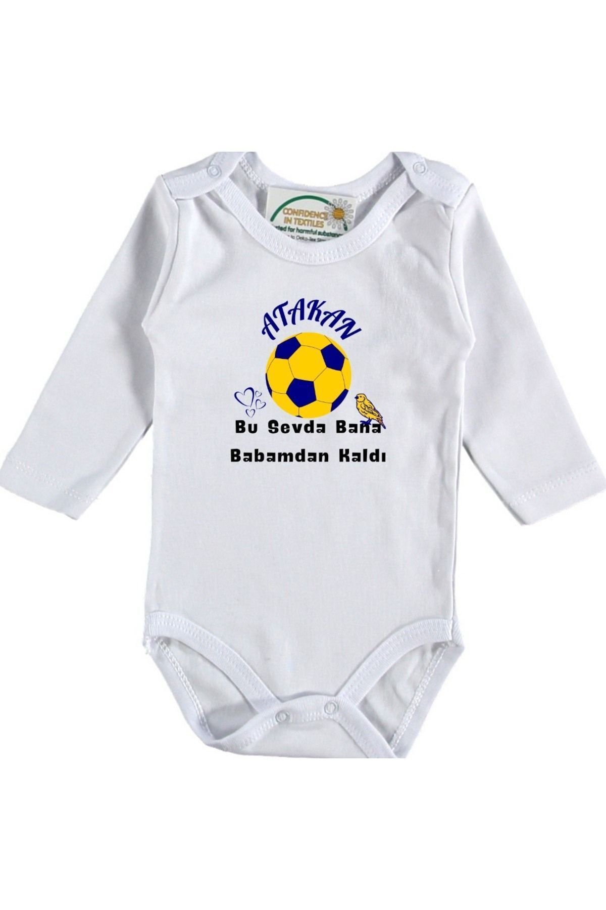 Kişiye özel bebek Zıbın Bu sevda bana babamdan kaldı Sarı Kanarya
