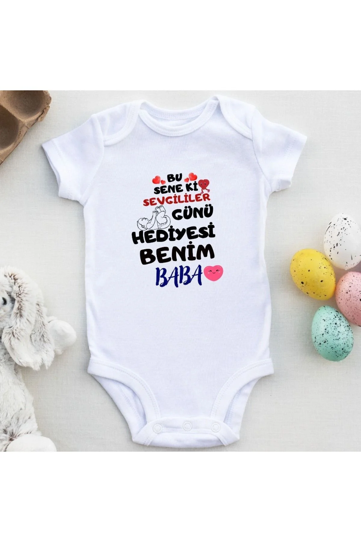 Kişiye özel bebek zıbın Kişiye özel bebek zıbın Sevgililer günü Babaya hediye