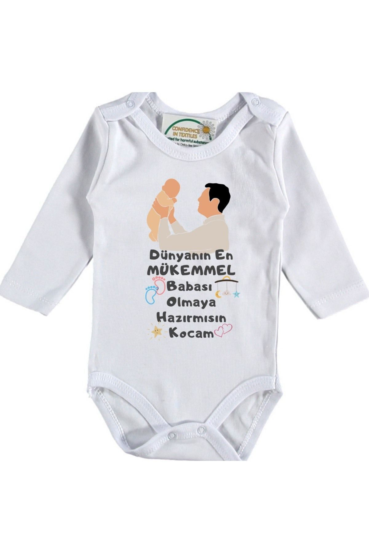 Kişiye özel bebek Zıbın Dünyanın en mükemmel babası olmaya hazırmısın