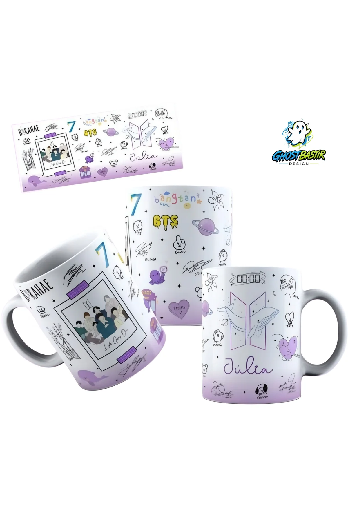 Kişiye Özel BTS Kupa Bardak | Tek Adet K0479
