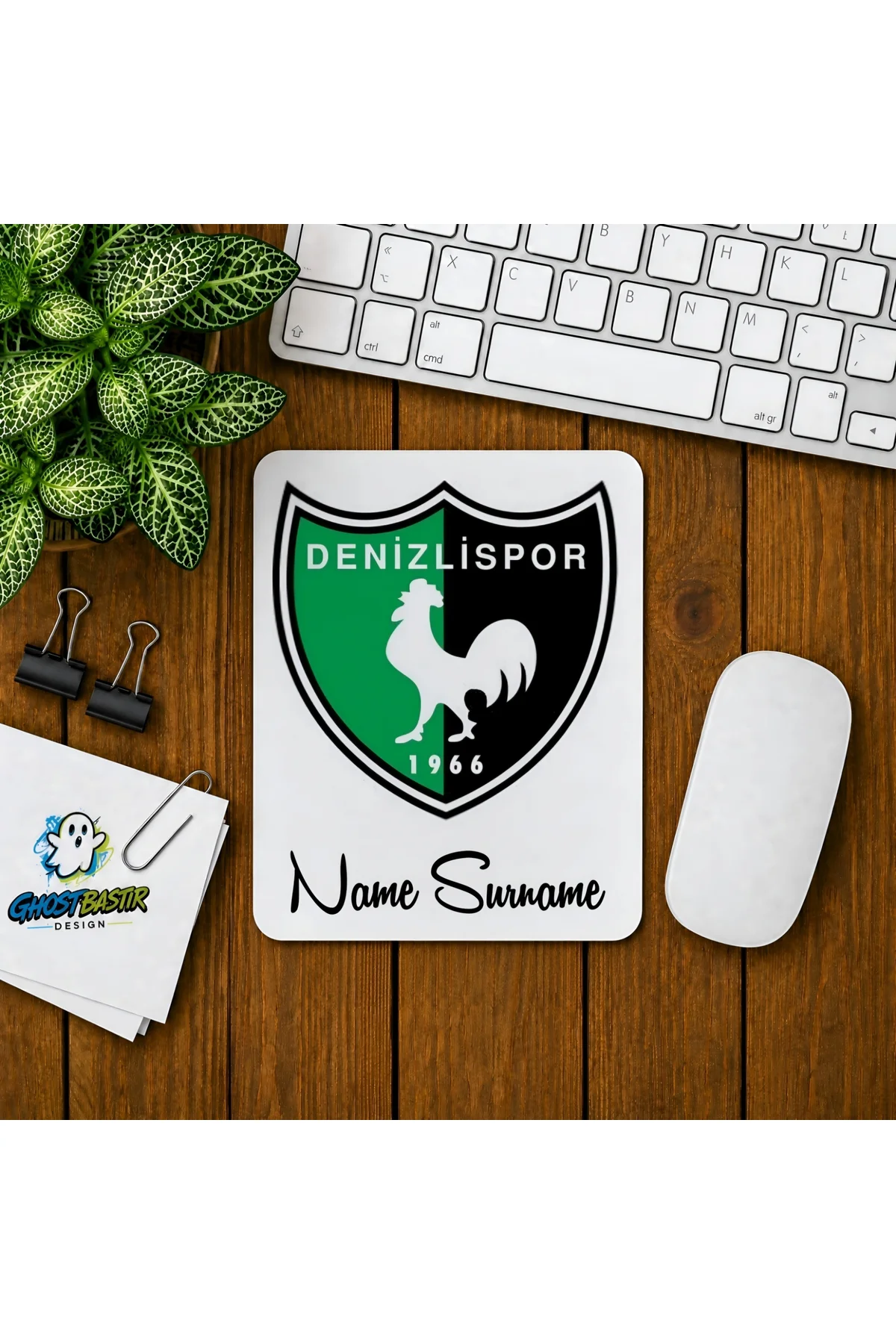 Kişiye Özel Denizlispor Baskılı Oyuncu Mousepad 0150
