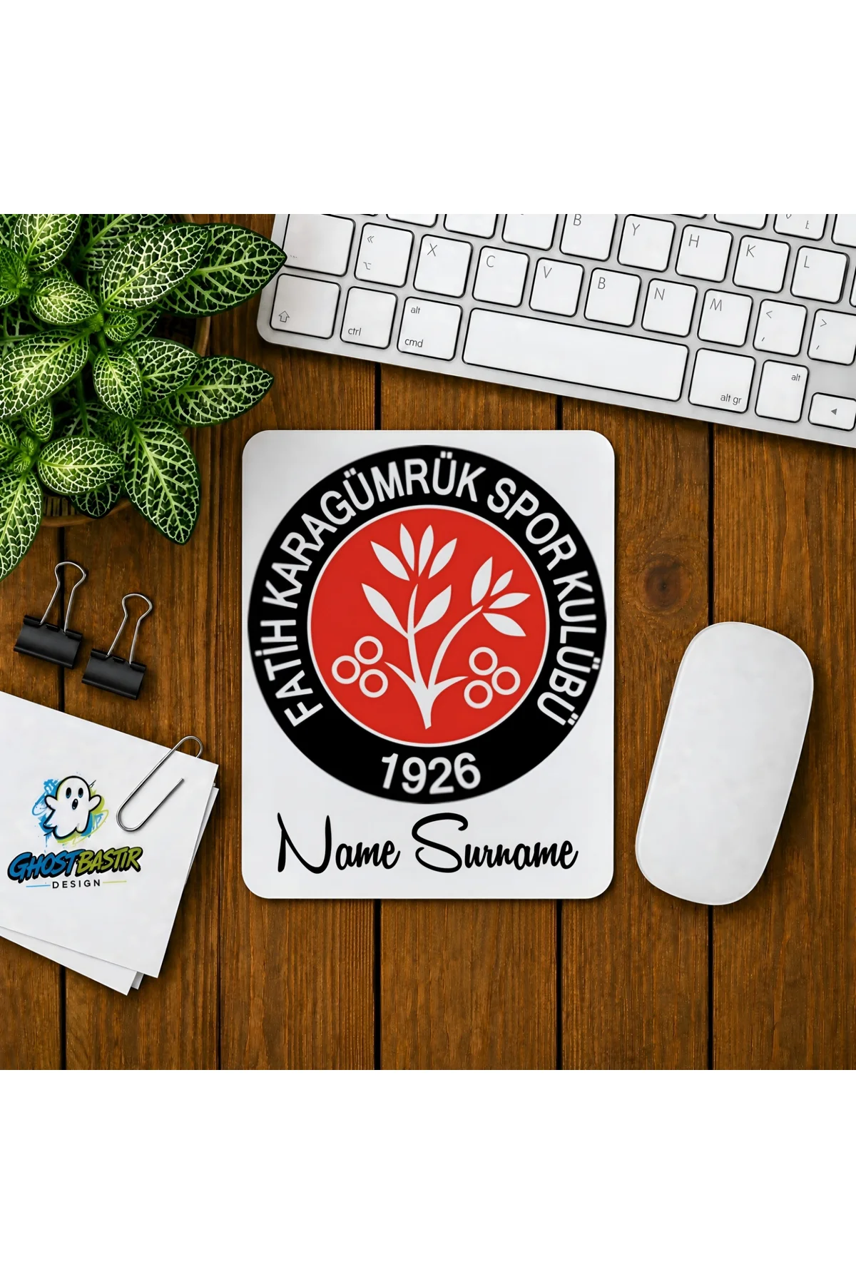 Kişiye Özel Fatih Karagümrük Spor Baskılı Oyuncu Mousepad 0152