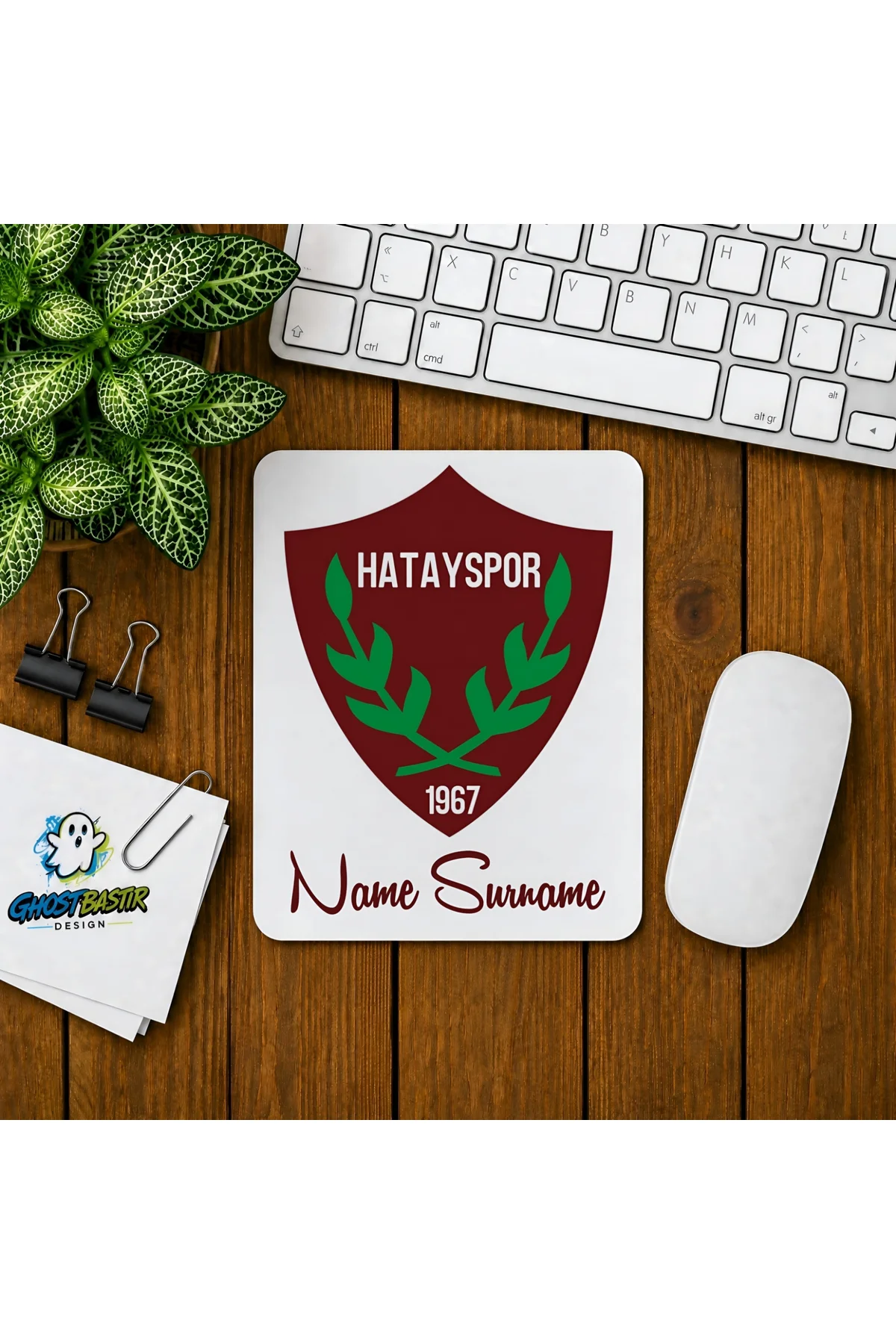 Kişiye Özel Hatayspor Baskılı Oyuncu Mousepad 0156