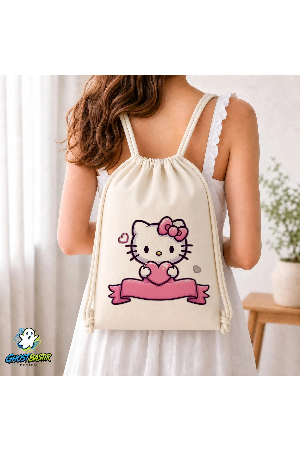 Kişiye Özel Hello Kitty Büzgülü Keten Çanta C154 Fiyatı, Yorumları ve Özellikleri