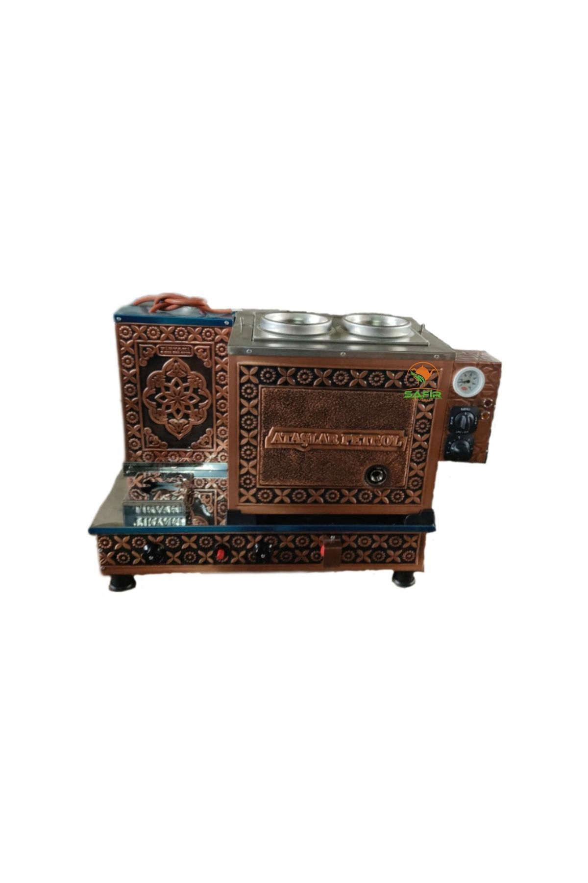 Safir Kişiye Özel İsimli Bakır Çay Kazanı Tam Otomatik, Firmalara Özel 