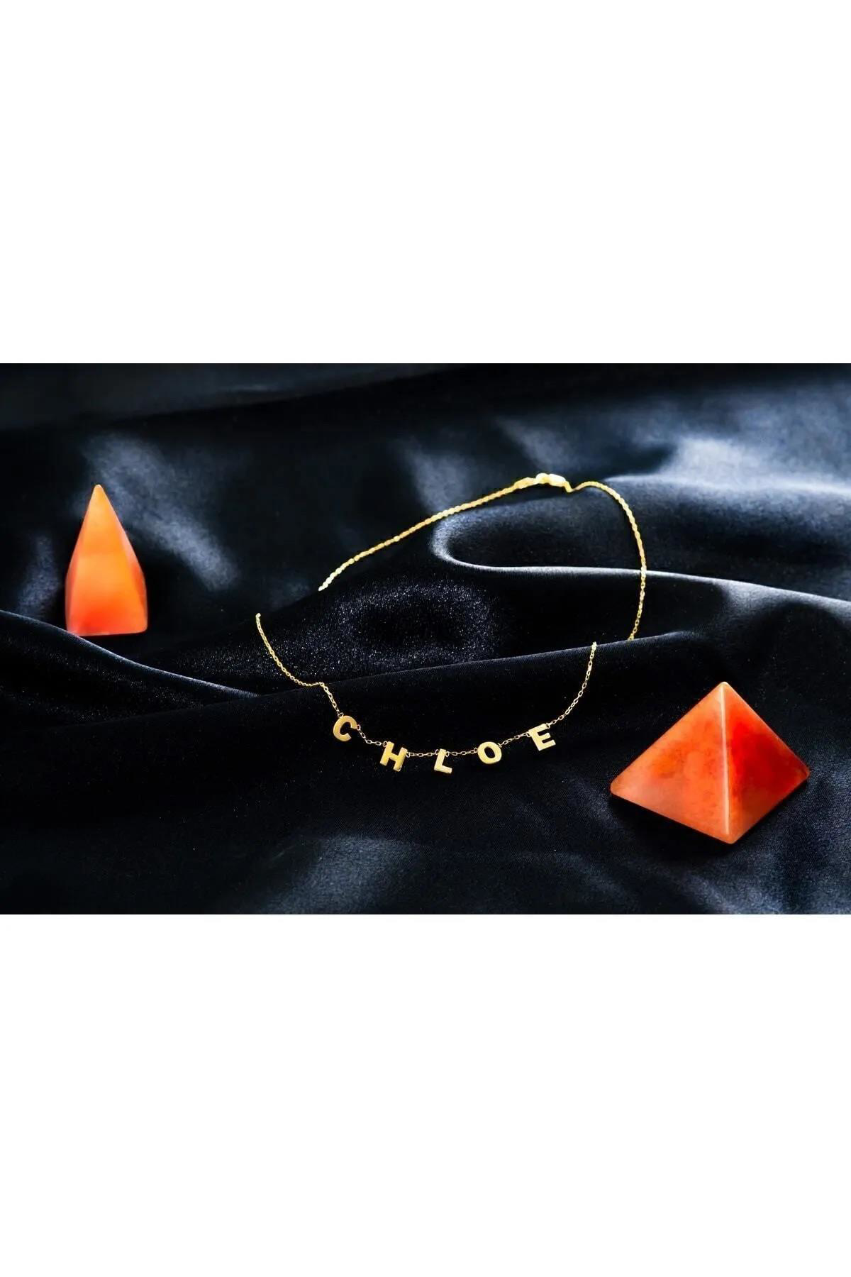 Beyisa Kişiye Özel İsimli Ayrık Harfli 925 Ayar Gümüş Kadın Kolye