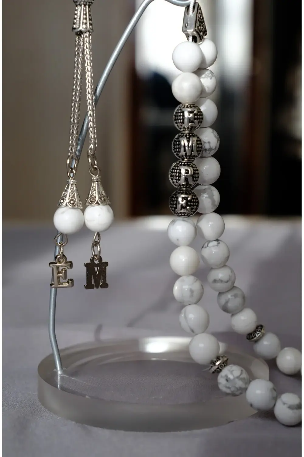 Kişiye Özel İsimli Doğal Taş Tesbih - Havlit Tesbih- Hediye Tesbi