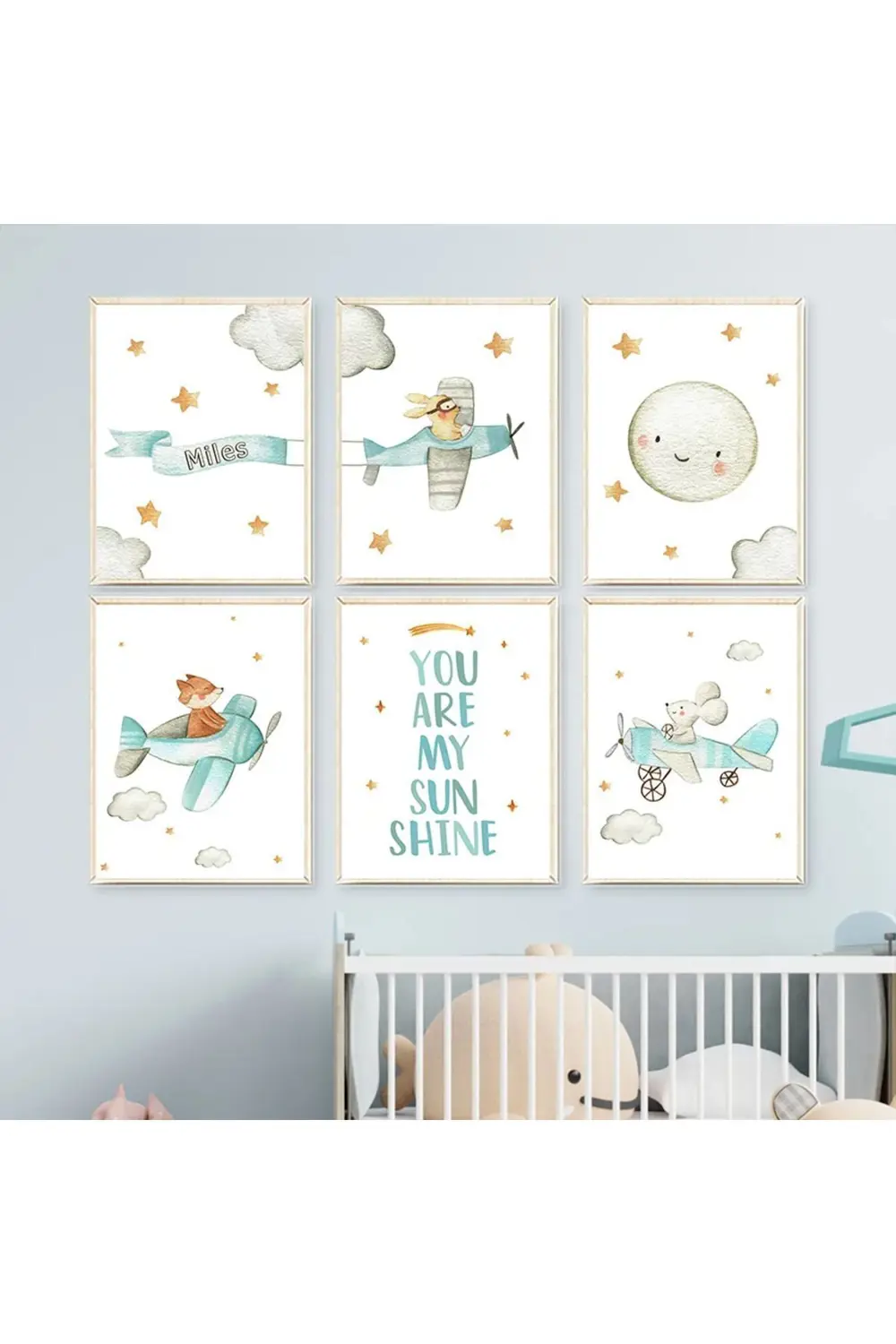 Kişiye Özel İsimli ,Pastel Renkli 6’lı Çerçeve Görünümlü MDF Tabl Fiyatı, Yorumları ve Özellikleri