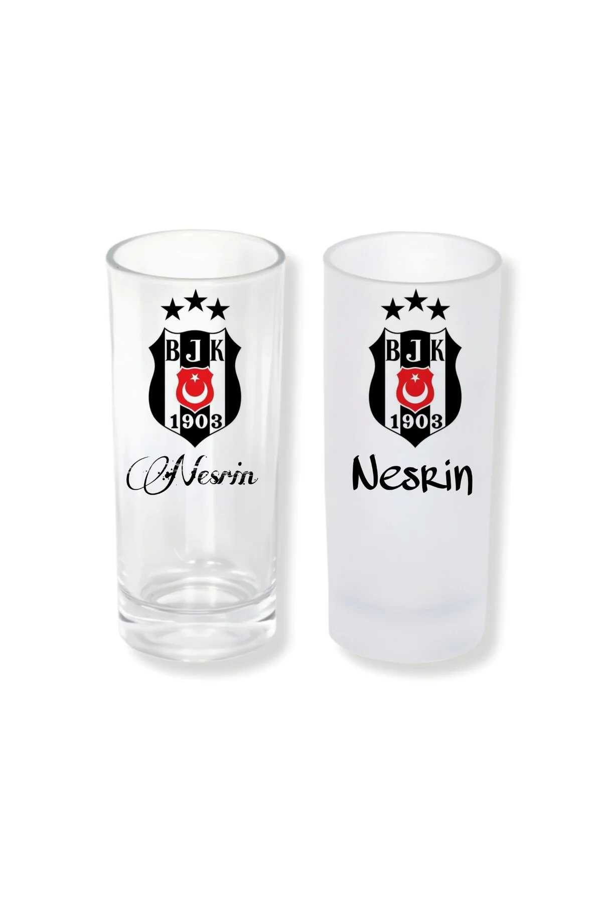 Kişiye Özel Kara Kartal Buzlu / Buzsuz Seçenekli Rakı Bardağı – 1