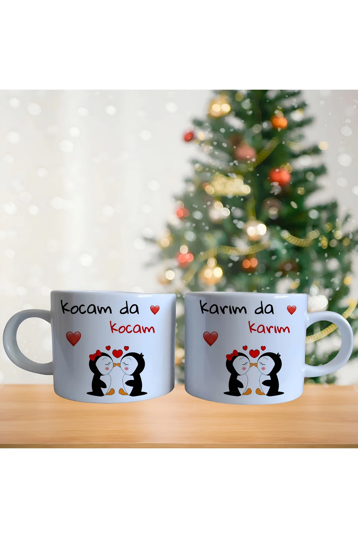 Kişiye Özel Karım Kocam Kahve Fincan Takımı 012