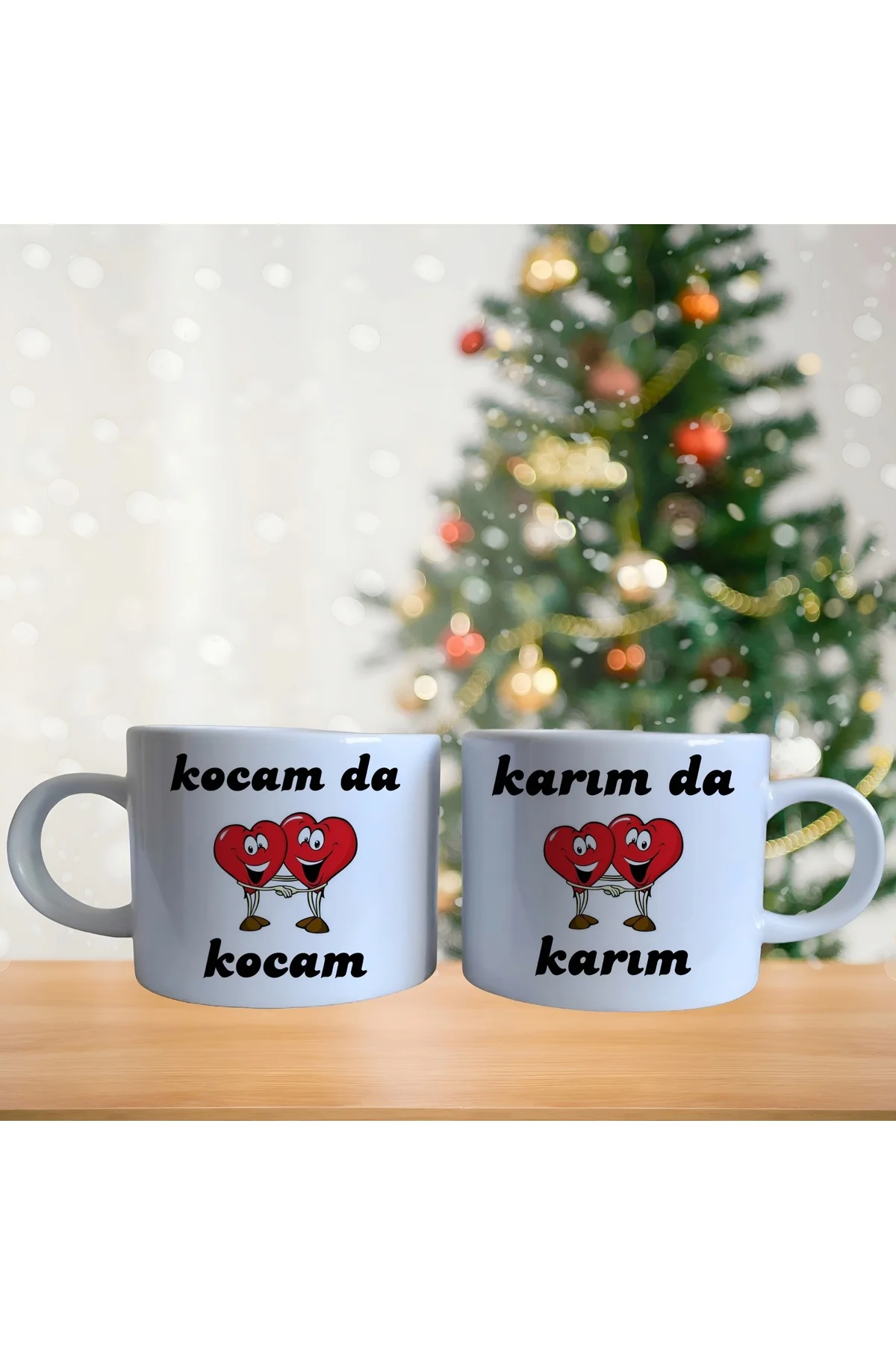 Kişiye Özel Karım Kocam Kahve Fincan Takımı 003