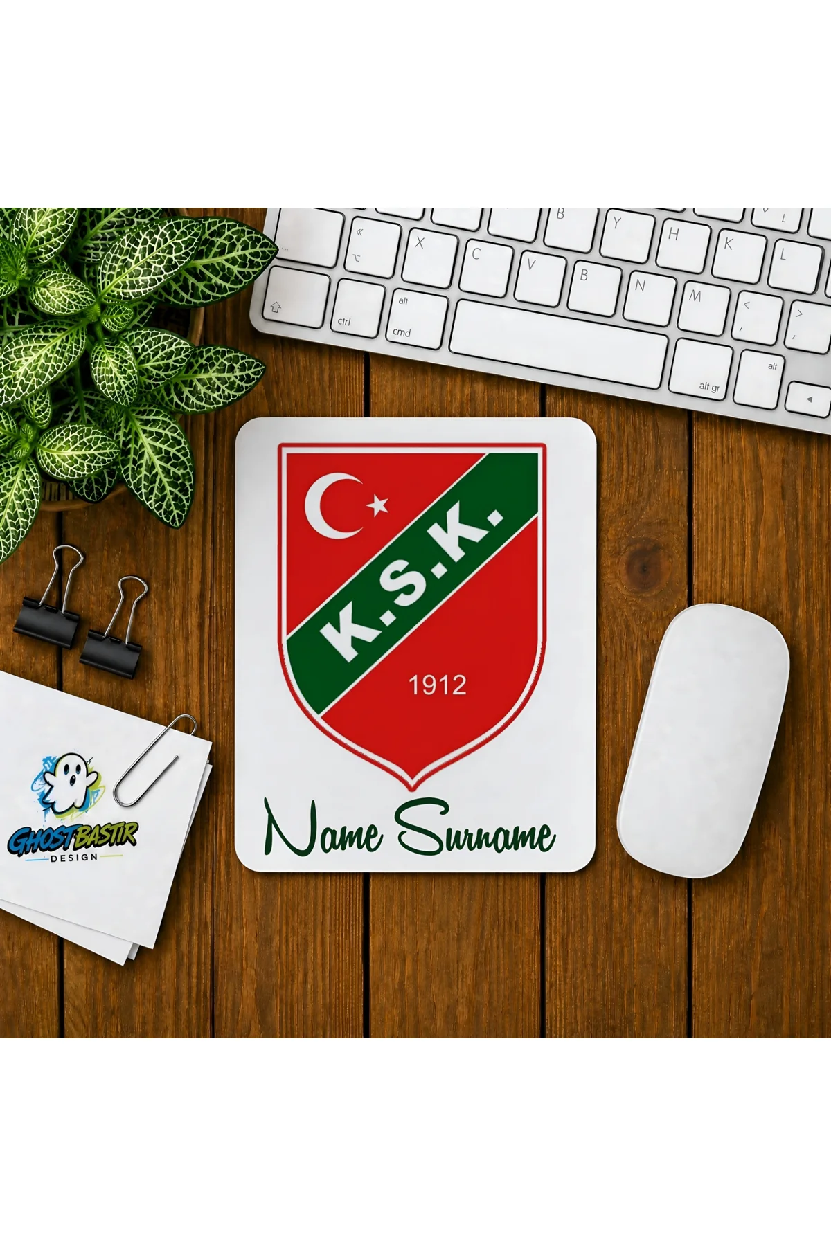 Kişiye Özel Karşıyaka Spor Baskılı Oyuncu Mousepad 0158