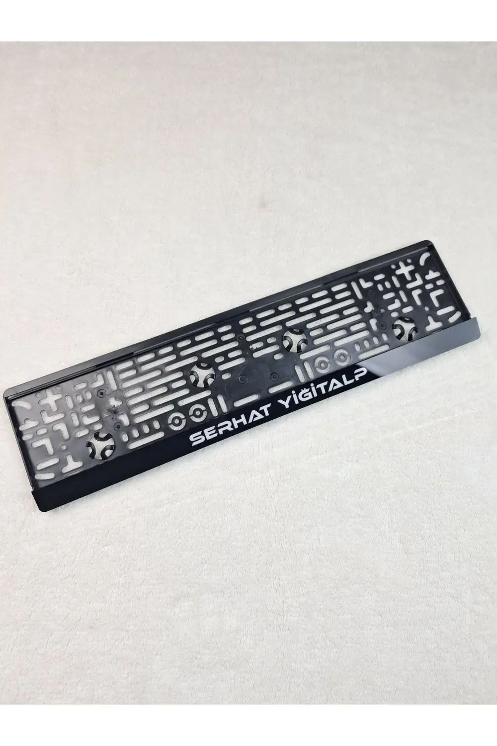 Kişiye Özel Lazer Kesim Piano Black Pleksi Plakalık ( 2 Adet)