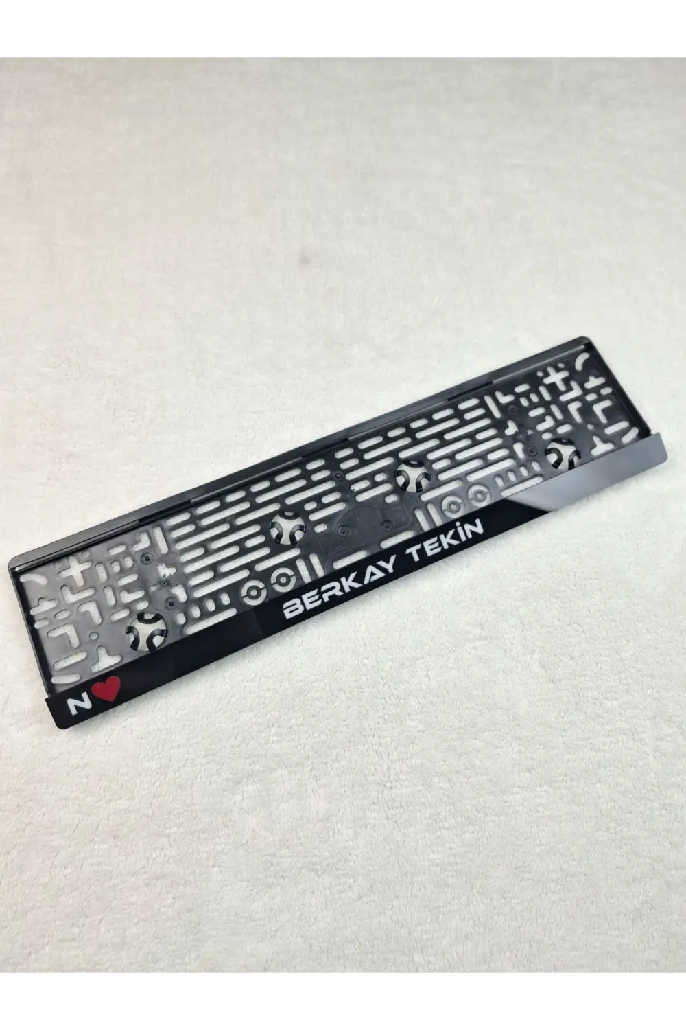 Kişiye Özel Lazer Kesim Piano Black Pleksi Plakalık ( 2 Adet)