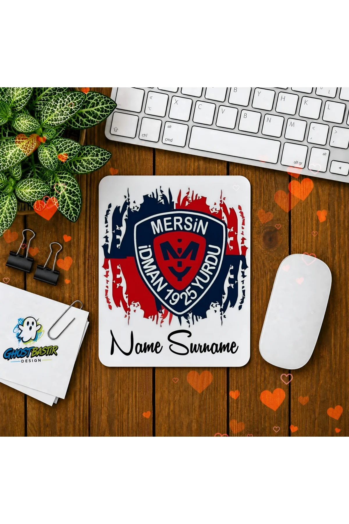 Kişiye Özel Mersin İdman Yurdu Baskılı Oyuncu Mousepad 0162