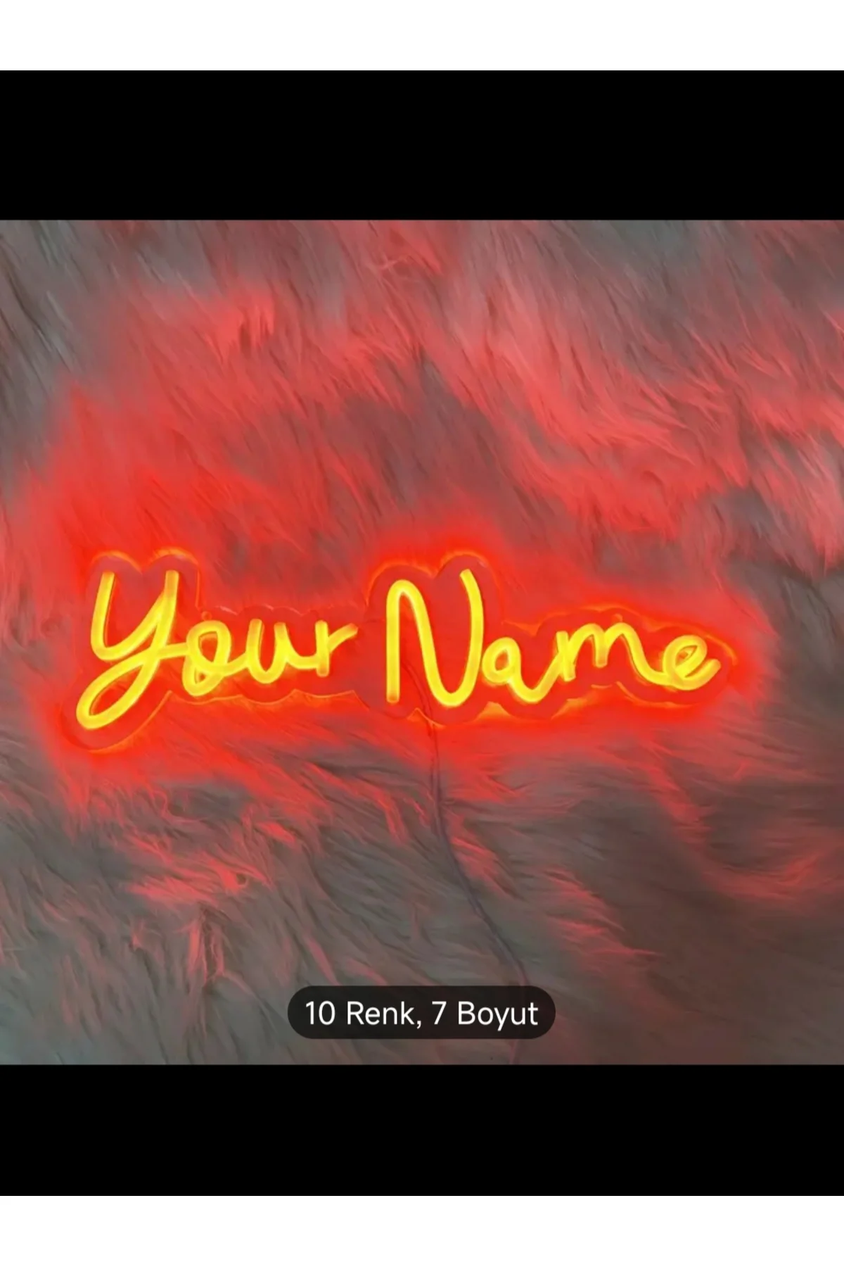 KİŞİYE ÖZEL NEON LED IŞIKLI İSİM SOYİSİM YAZDIRMA