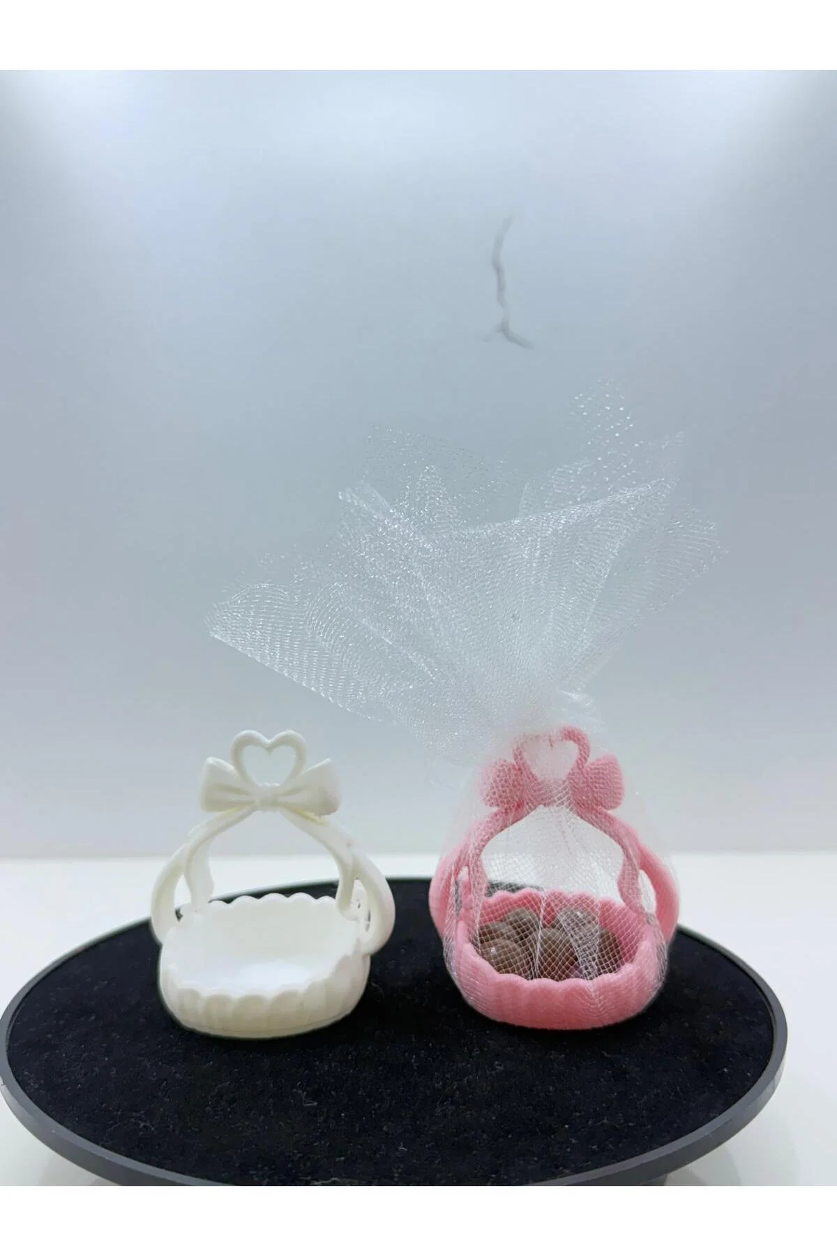 Kişiye Özel Nikah, Söz, Nişan ve Baby Shower Hediyeliği – Şık Tüllü Nikah Şekeri Modelleri 24 Adet - Görsel 3
