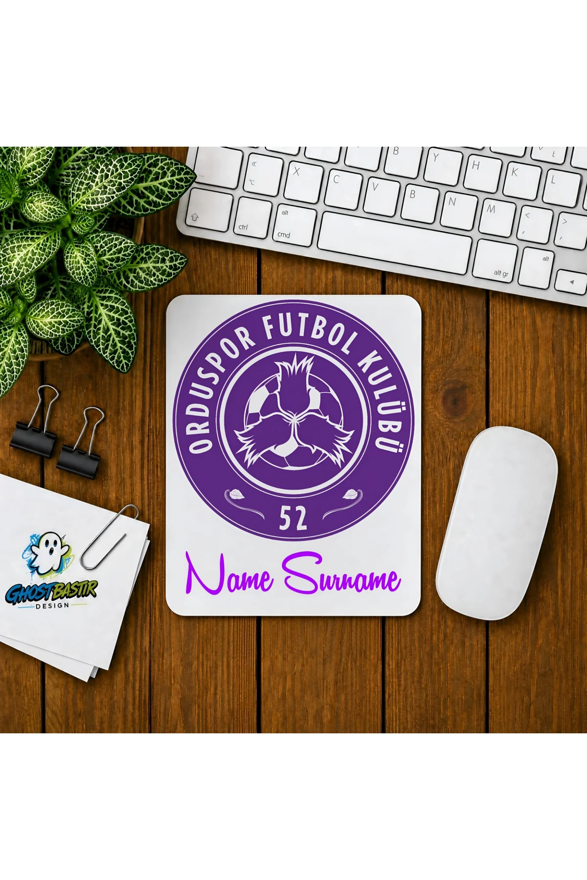 Kişiye Özel Orduspor Baskılı Oyuncu Mousepad 0163