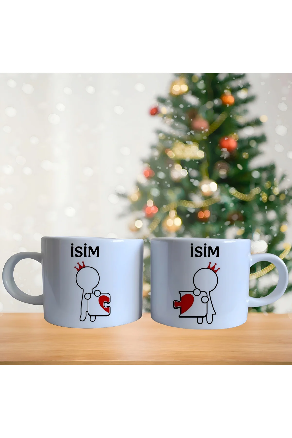 Kişiye Özel Puzzle Kahve Fincan Takımı 001