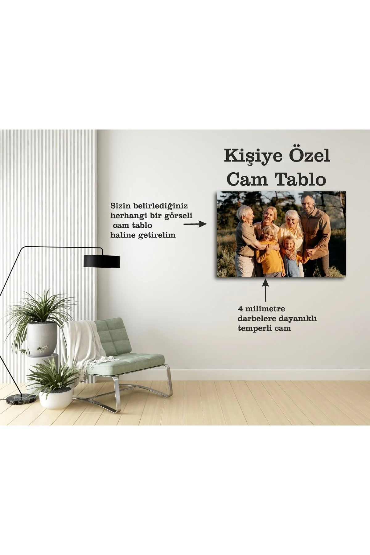 Kişiye Özel Resimli Renkli Baskı Cam Tablo Duvar Dekoru, Özel Fot