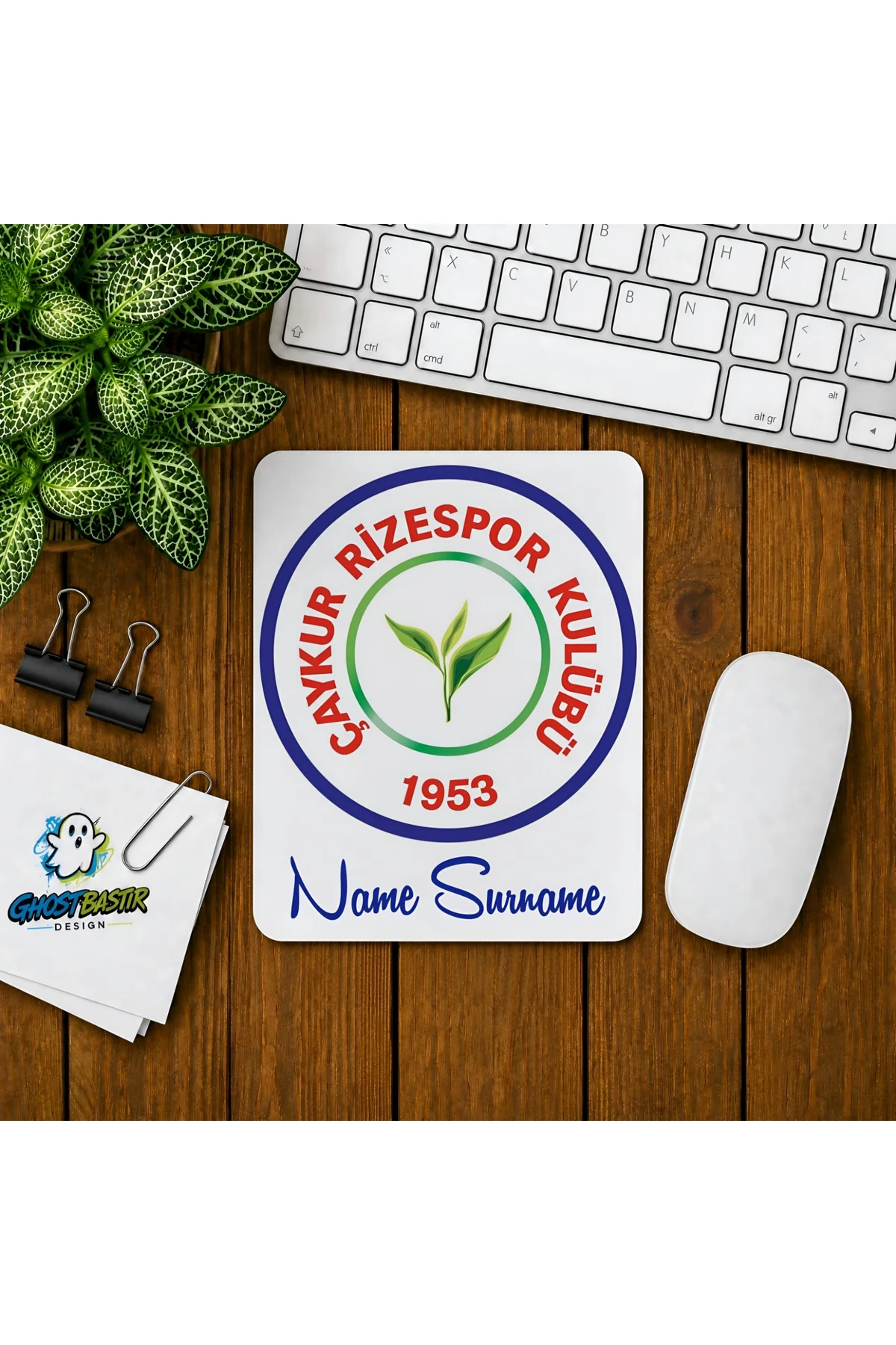 Kişiye Özel Rizespor Baskılı Oyuncu Mousepad 0165