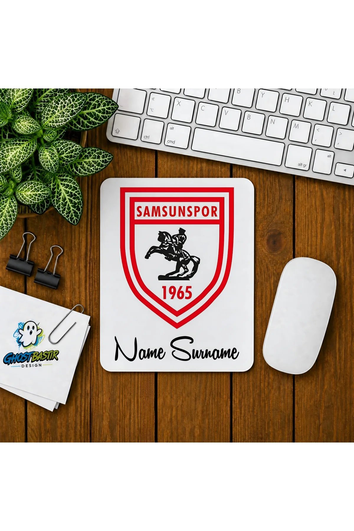 Kişiye Özel Samsunspor Baskılı Oyuncu Mousepad 0167