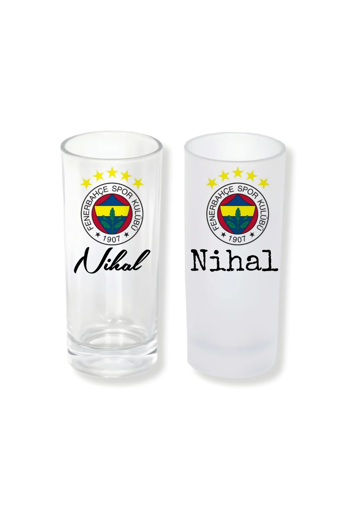 Kişiye Özel Fenerbahçe Buzlu / Buzsuz Seçenekli Rakı Bardağı –