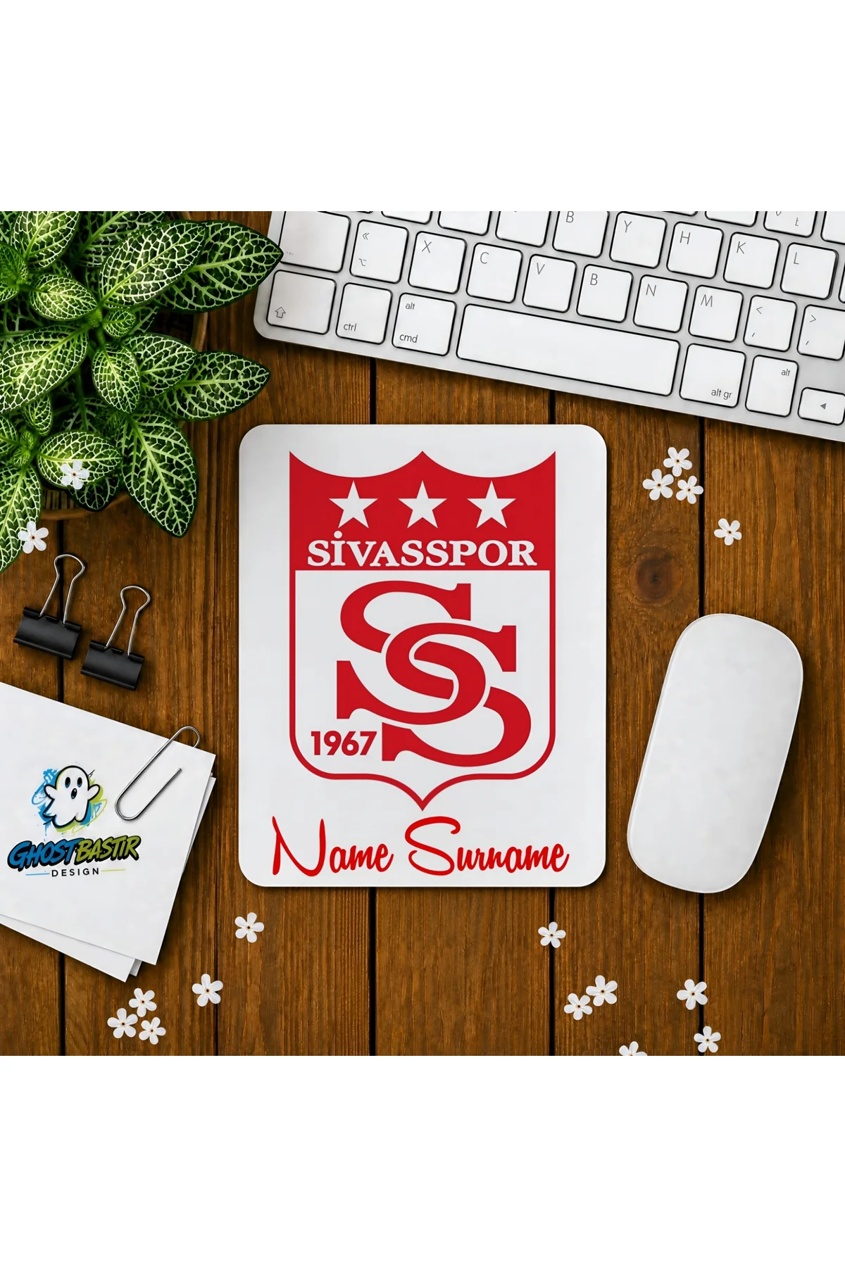 Kişiye Özel Sivasspor Baskılı Oyuncu Mousepad 0168