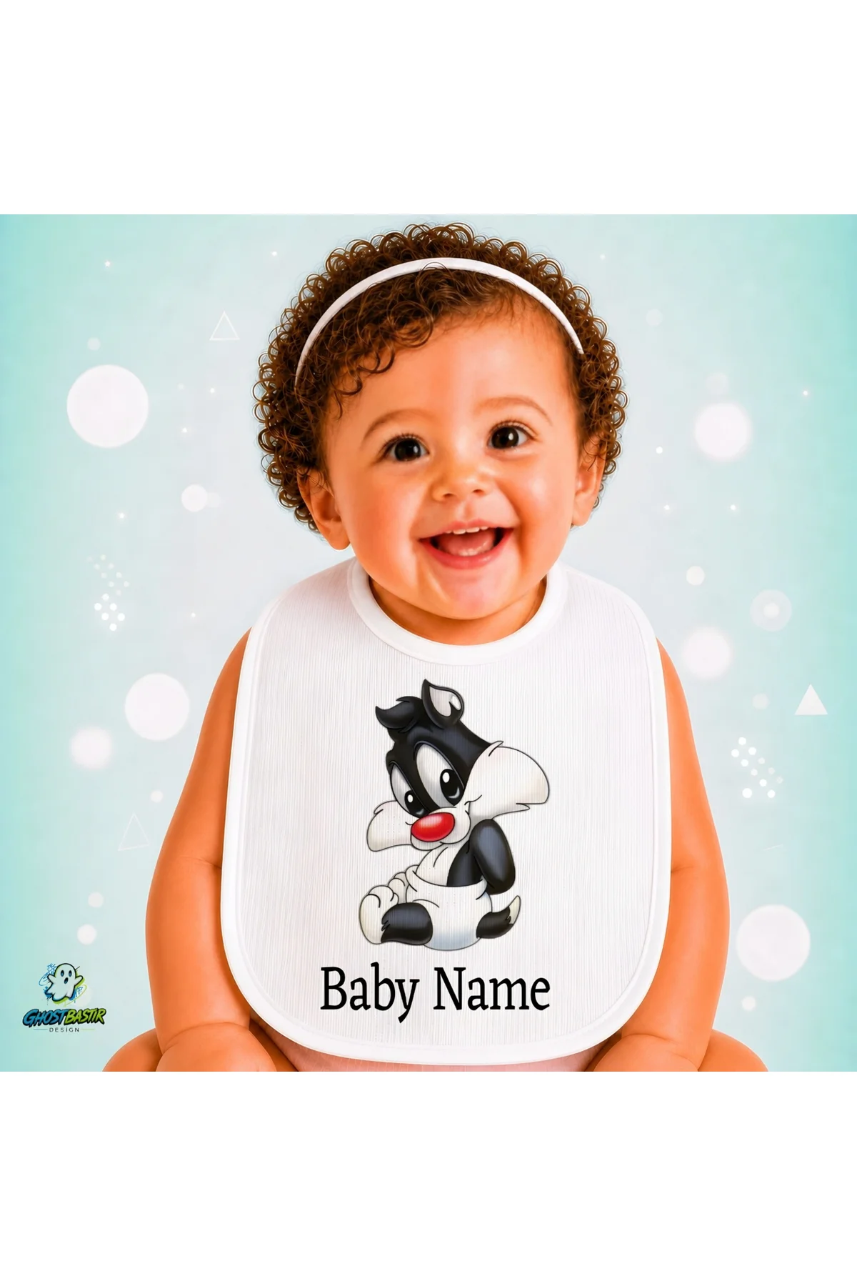 Kişiye Özel Sylvester Keten Bebek Mama Önlüğü – Yumuşak, Emici, Yıkanabilir, Özel Tasarım P110