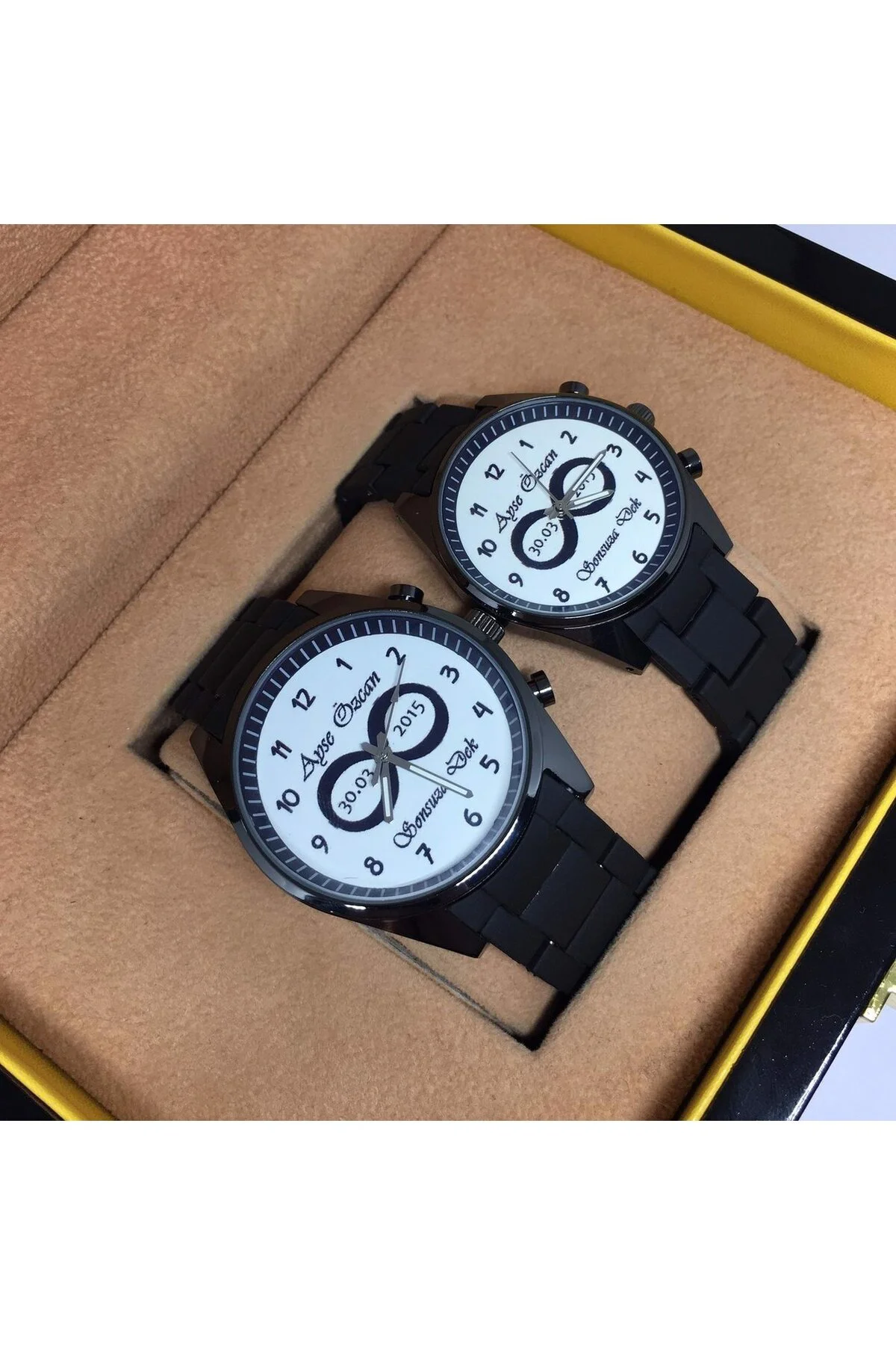 Kişiye Özel Tasarımlı Sevgili Saati Sevgili Saatleri