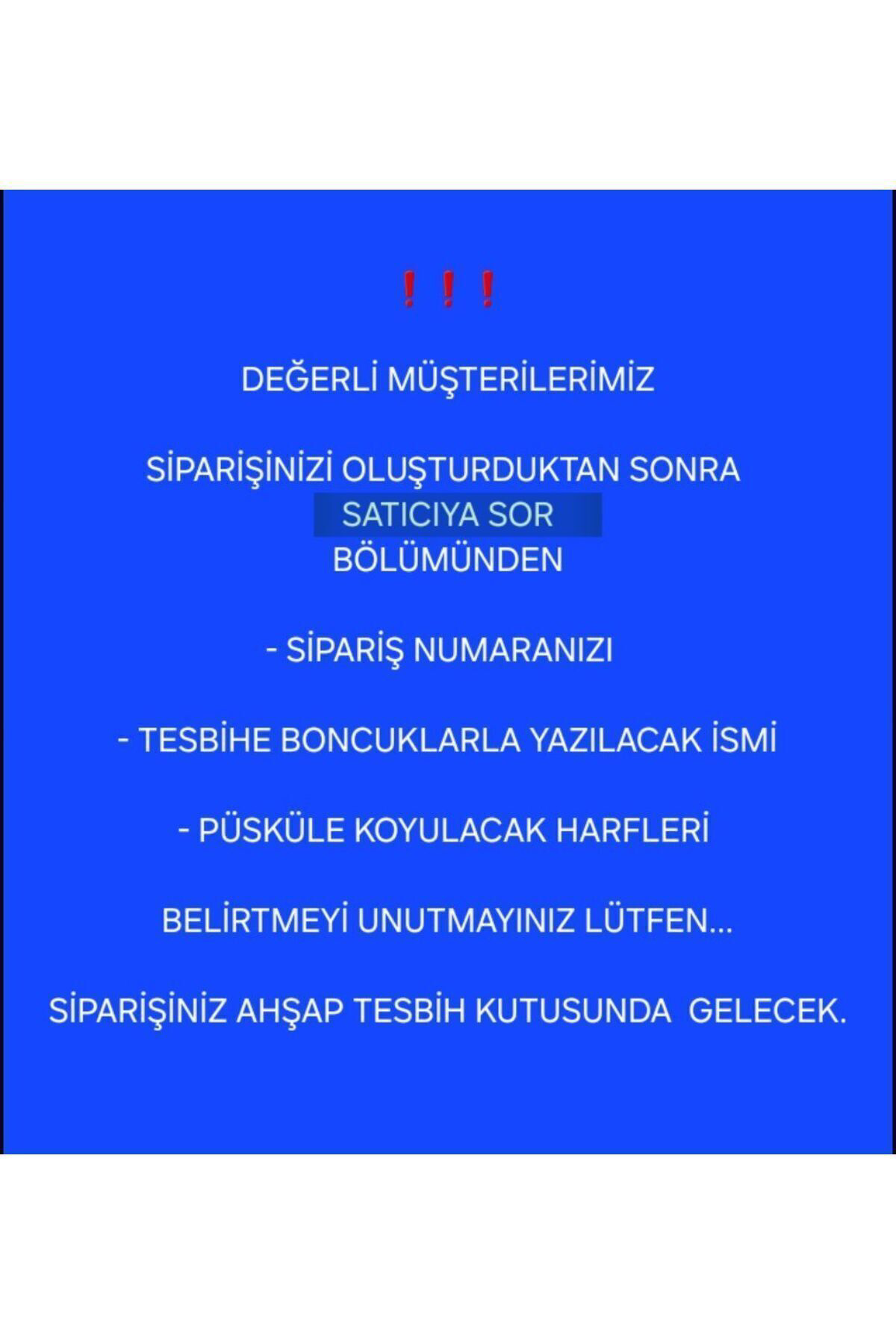 Arsin Kişiye Özel Tesbih Orijinal Hematit Taşından Doğal Tesbih