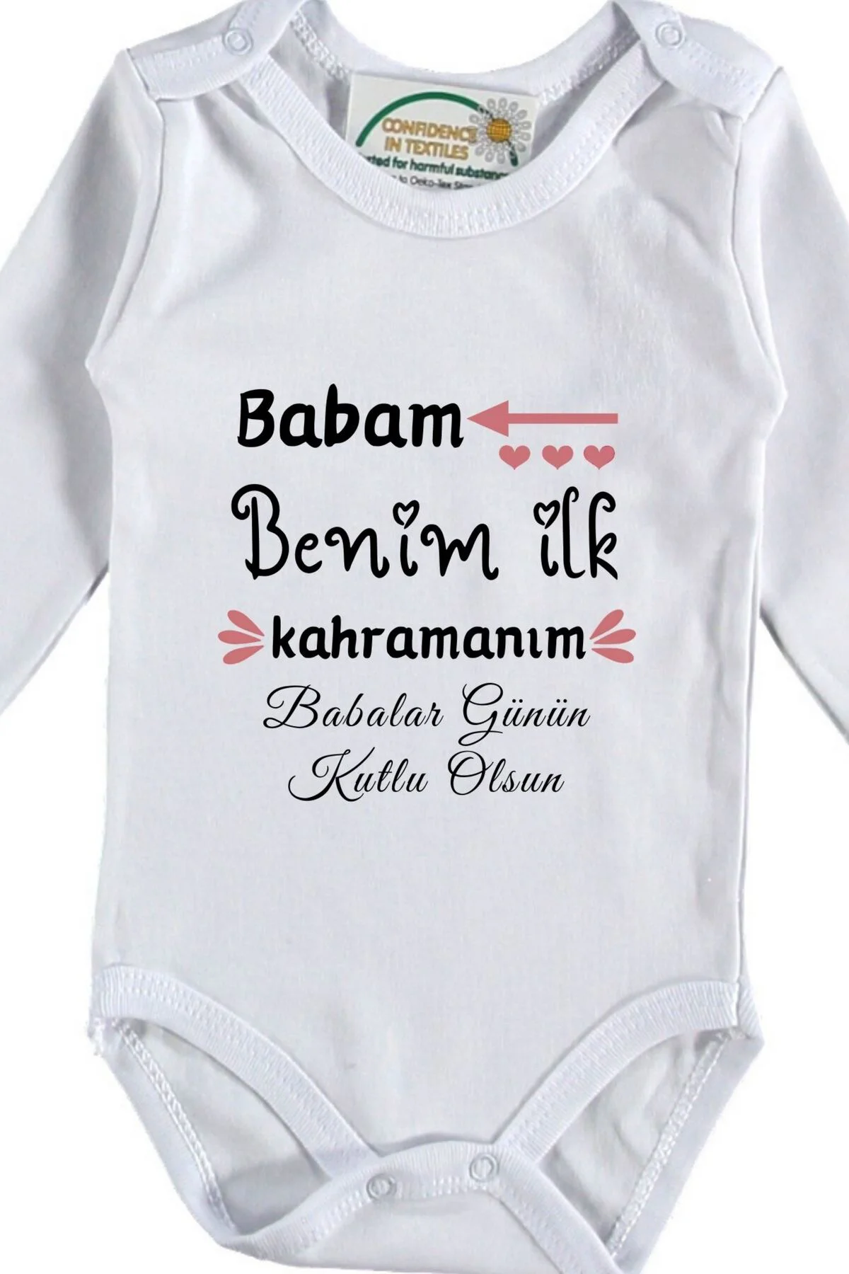Kişiye Özel Zıbın Babam Benim İlk Kahramanım Yazılı