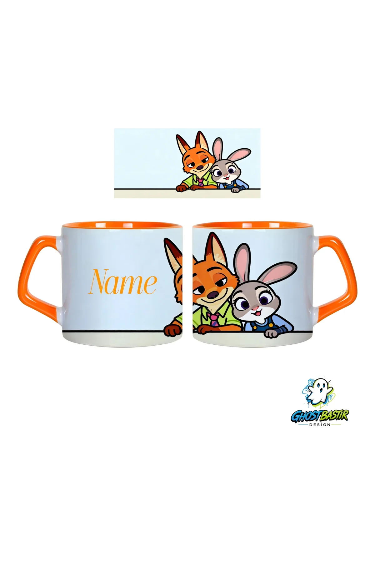 Kişiye Özel Zootropolis Judy ve Nick Kupa Bardak | Tek Adet 0927