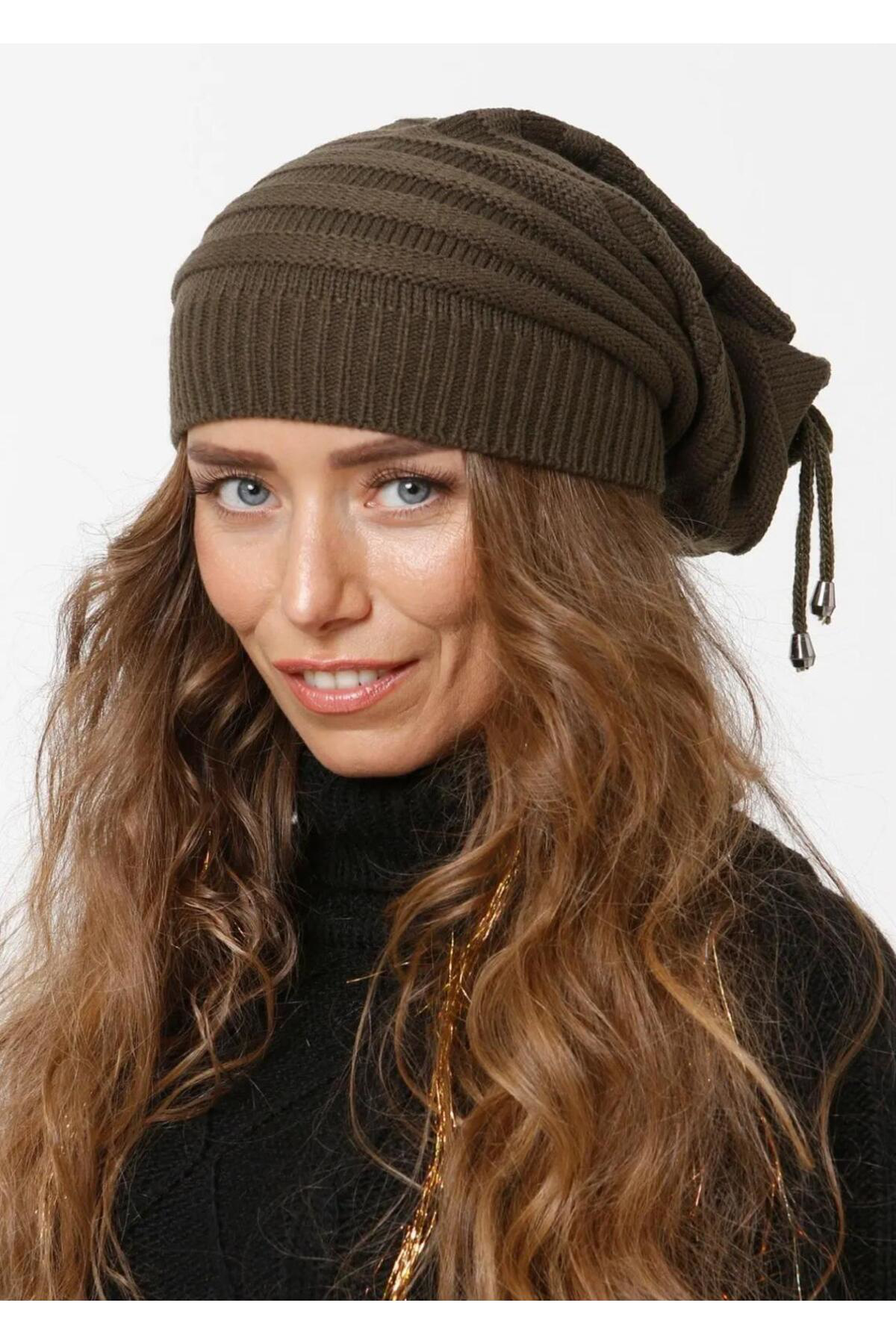 Kışlık Fonksiyonel Ayarlanabilir İpli Boyunluk, Bere