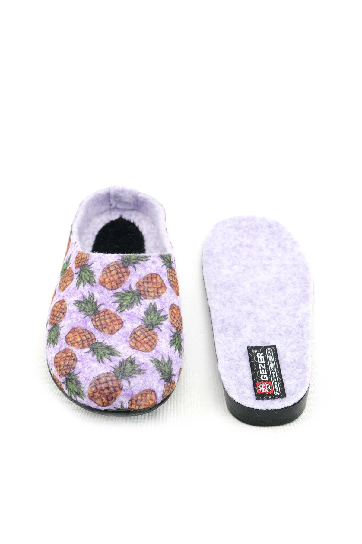 Kışlık Keçe Çıkarılabilir Iç Taban Ev Bahçe Kadın Terlik