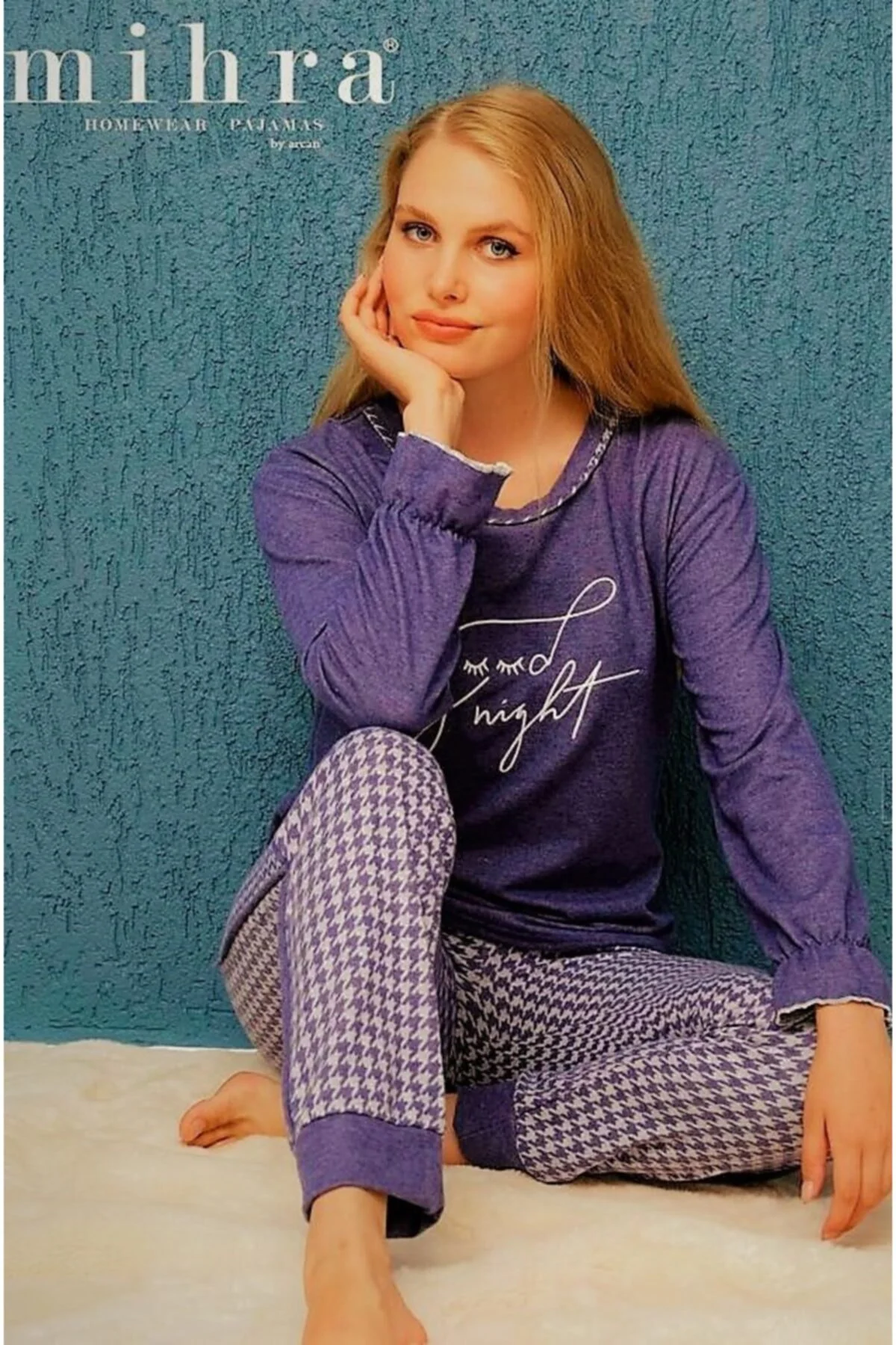 Kışlık Pijama Takımı Mor