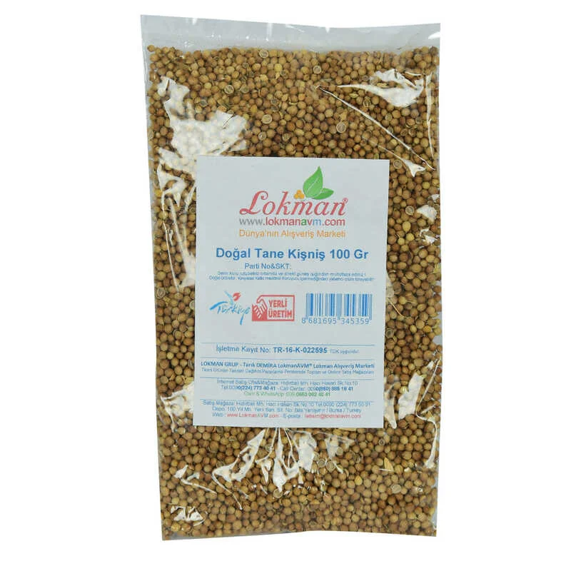 Kişniş Doğal Tane 100 Gr - Katkısız Baharat