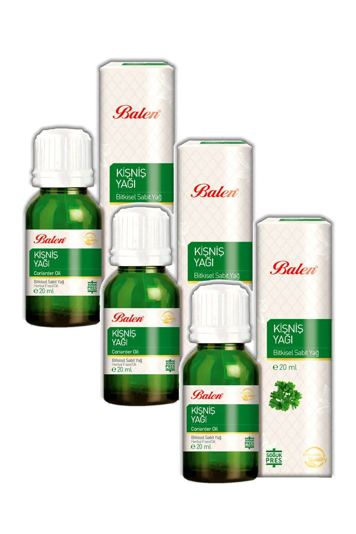 Kişniş Yağı Soğuk Pres 20 ml 3 Adet