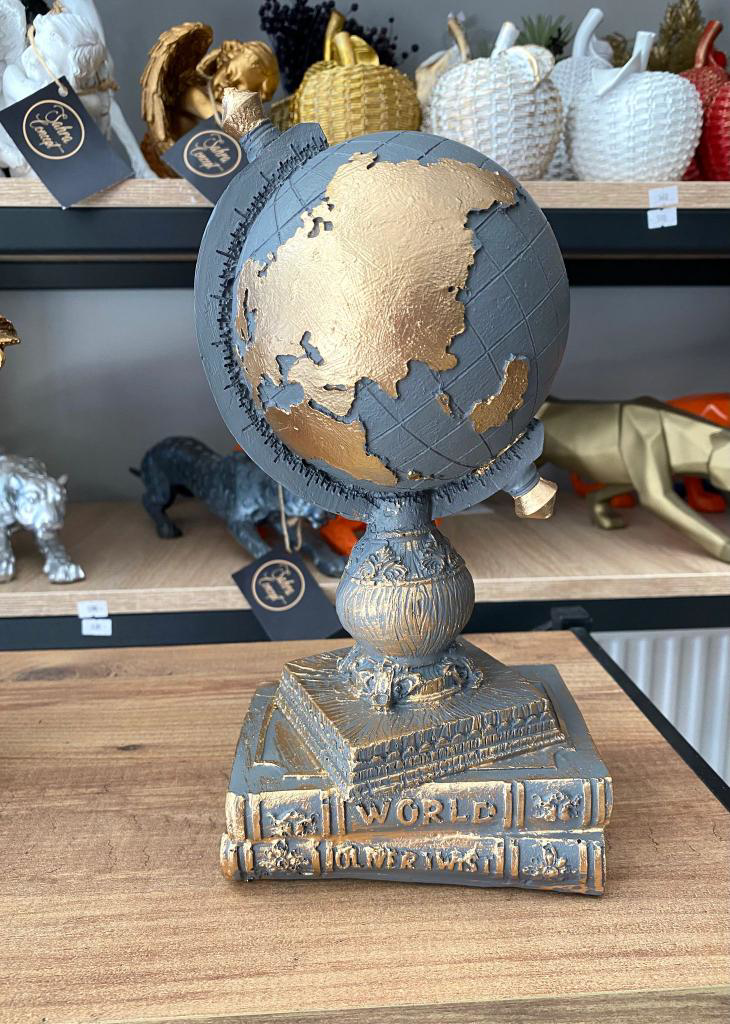 Kitap dünya dekoroatif obje Atlas Biblo