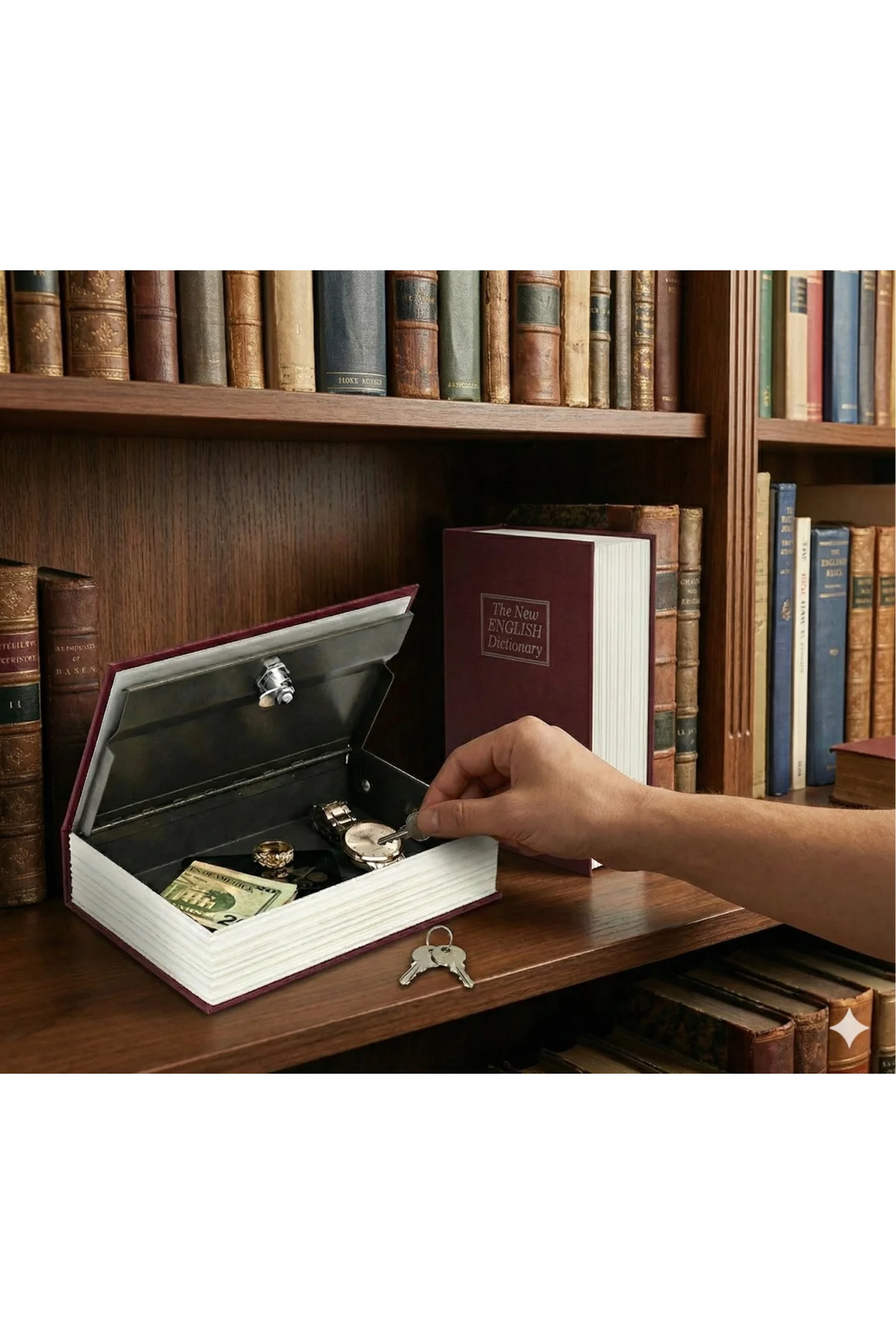 Kitap Görünümlü Gizli Kasa - Görsel 3