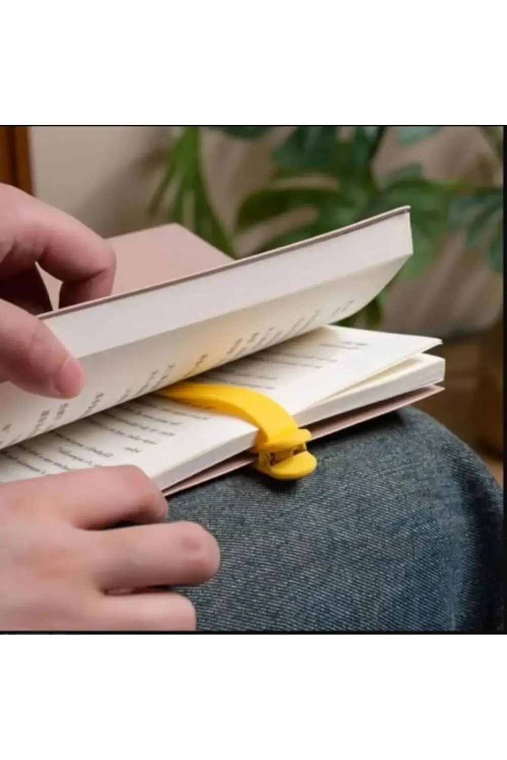 Kitap Okuma Ayracı Silikon, Sarı, 1 Adet, 395519