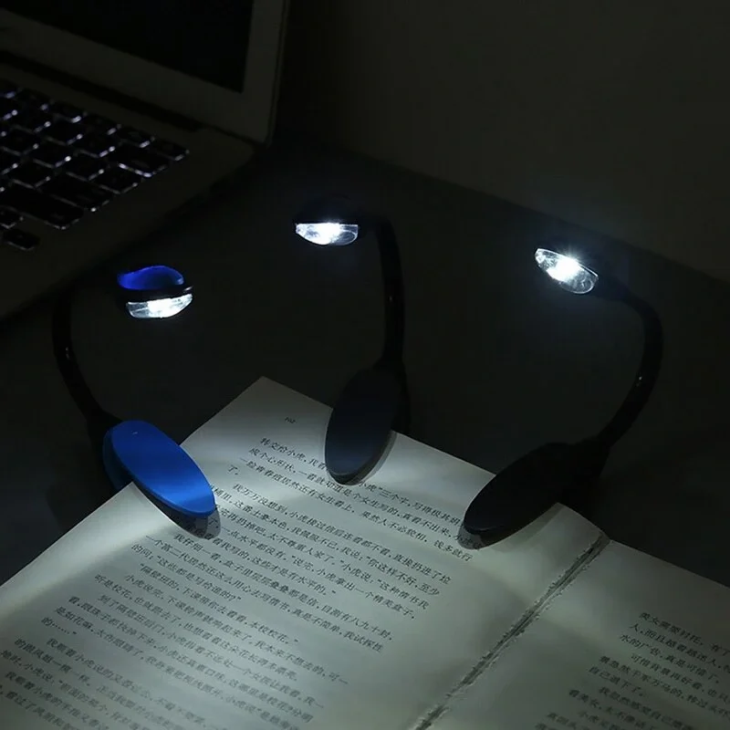 Kitap Okuma Işığı Led Booklight Kıskaçlı Pilli Model Led Işık Kitap Okuma Işığı Led Booklight Kıskaçlı Pilli Model Led Işık