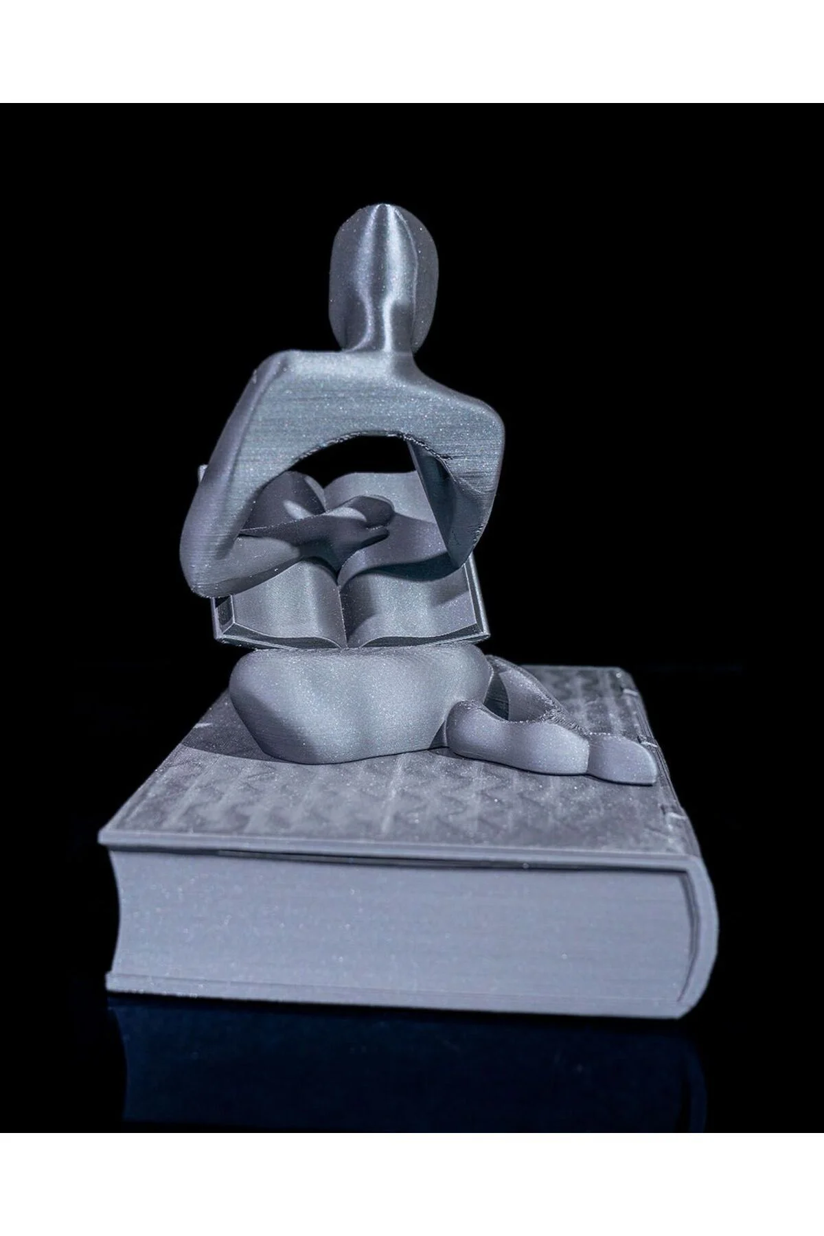 Kitap Okuyan İnsan Soyut Dekoratif Obje Soyut İnsan Obje Büyük Boy 20CM