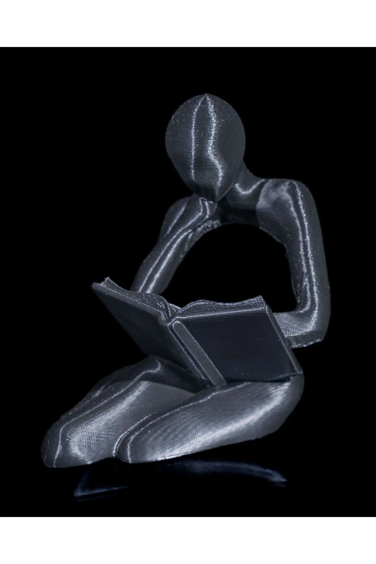 Kitap Okuyan İnsan Soyut Dekoratif Obje Soyut İnsan Obje Büyük Boy 20CM
