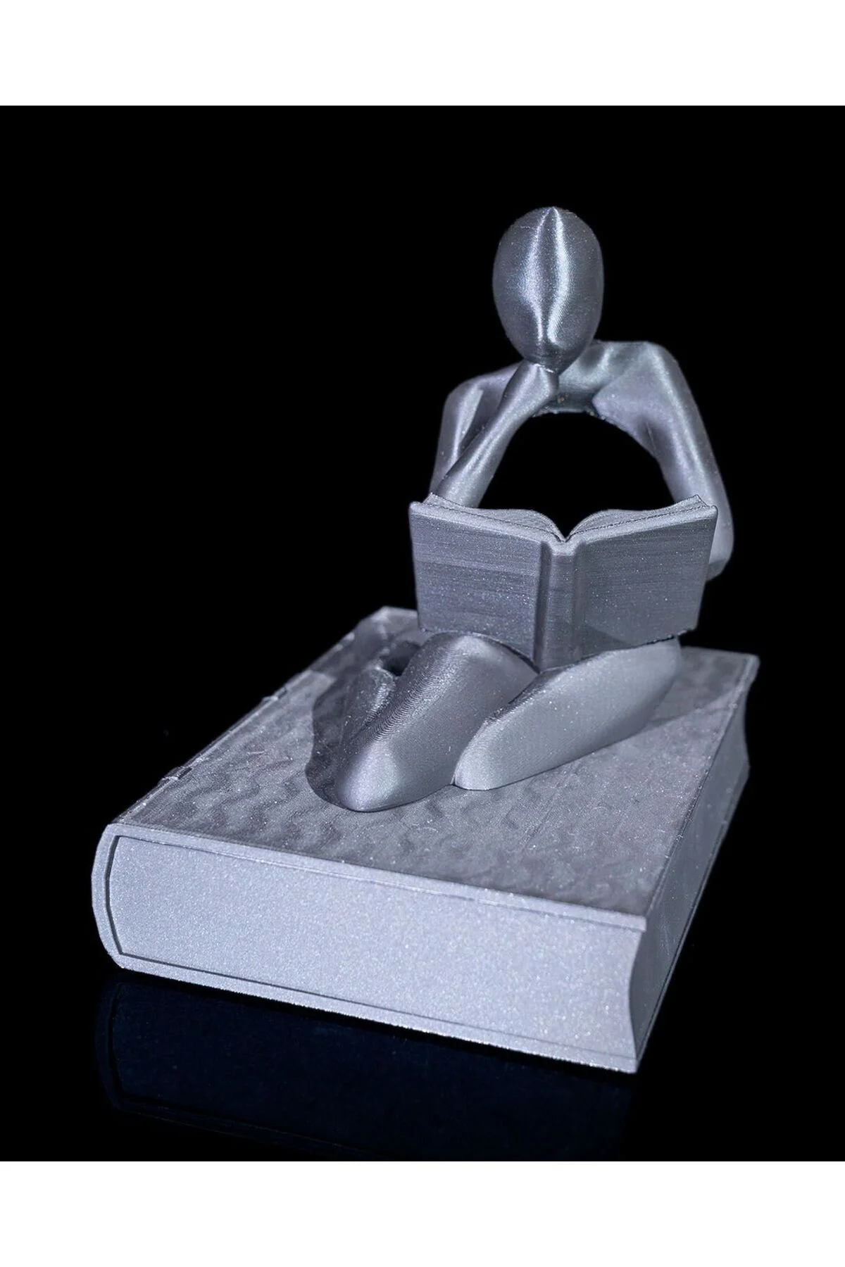 Kitap Okuyan İnsan Soyut Dekoratif Obje Soyut İnsan Obje Büyük Boy 20CM