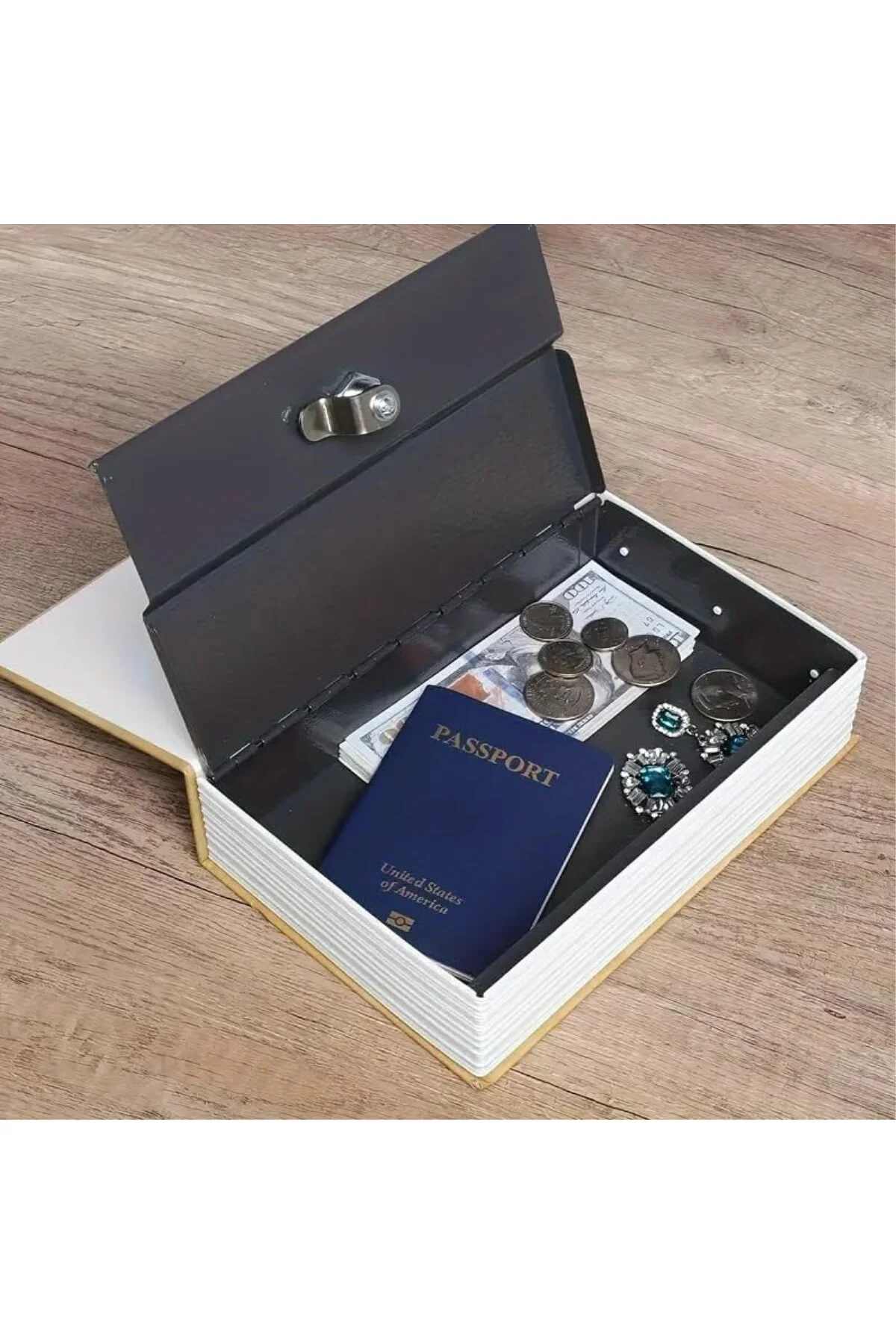 Kitap Sözlük Görünümlü 18cm Kasa Kitap Para Gizli Güvenli Kilitli