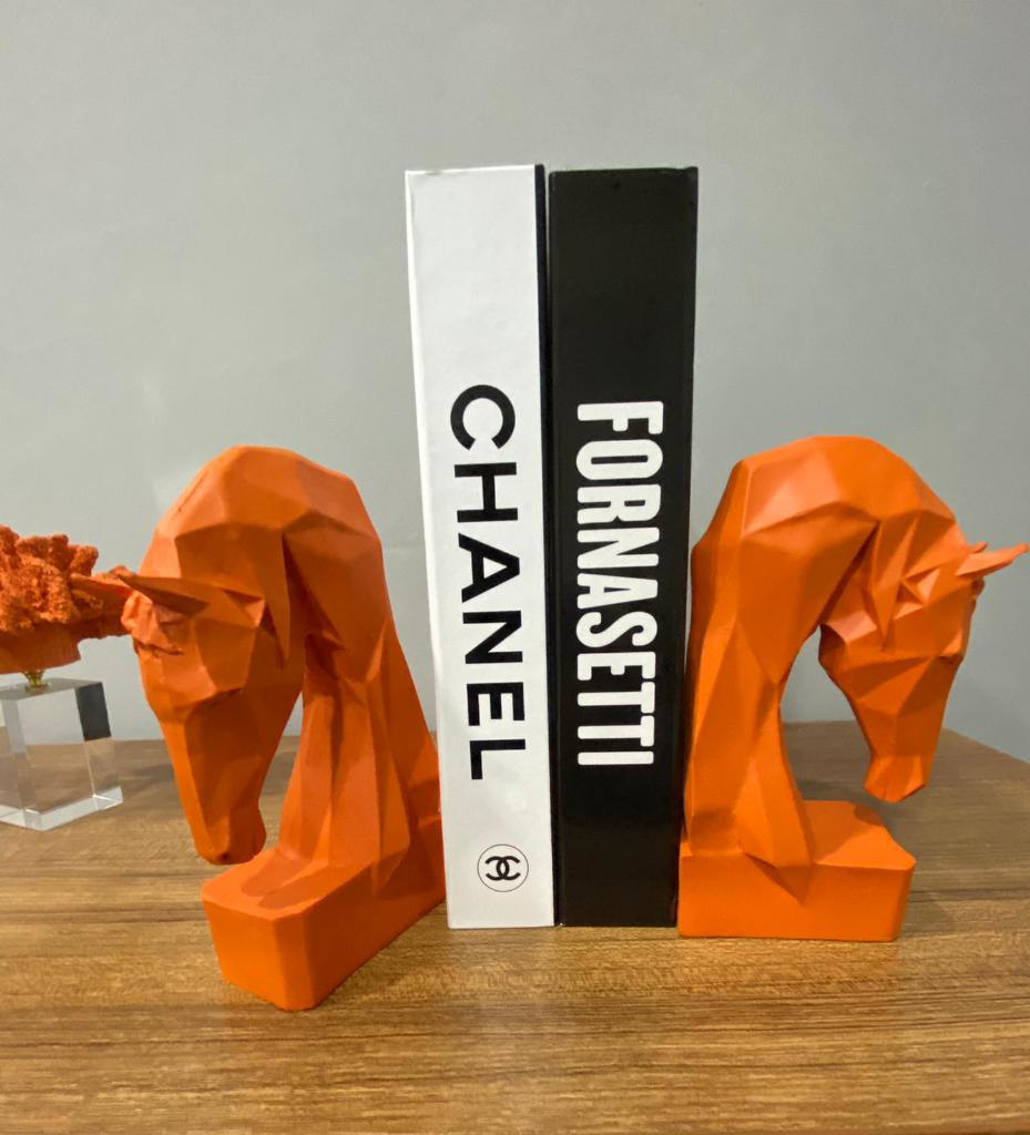 Mirsa Global Kitap Tutucu Kübik At Figürlü 2 Li ( Polyester)