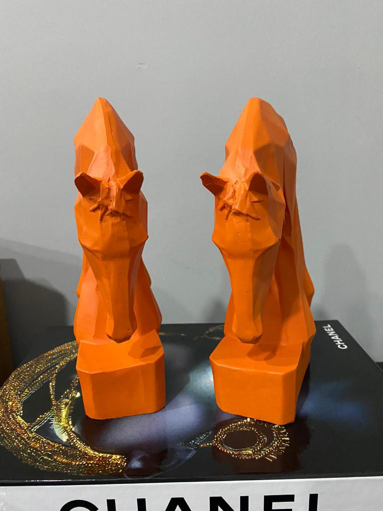 Mirsa Global Kitap Tutucu Kübik At Figürlü 2 Li ( Polyester)