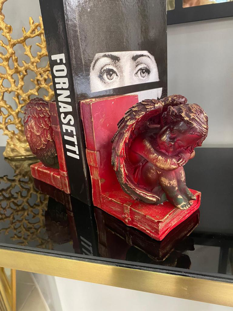 Mirsa Global Kitap Tutucu Melek Biblo Tasarımlı