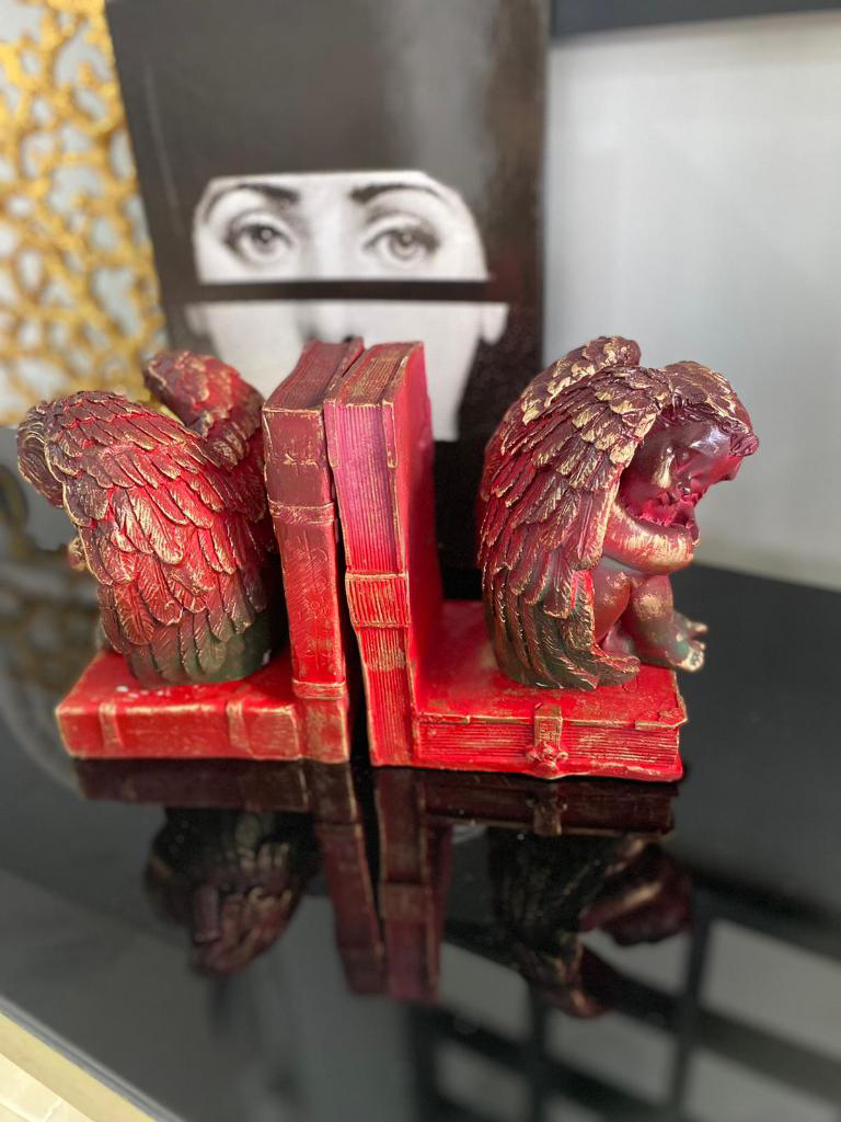 Mirsa Global Kitap Tutucu Melek Biblo Tasarımlı